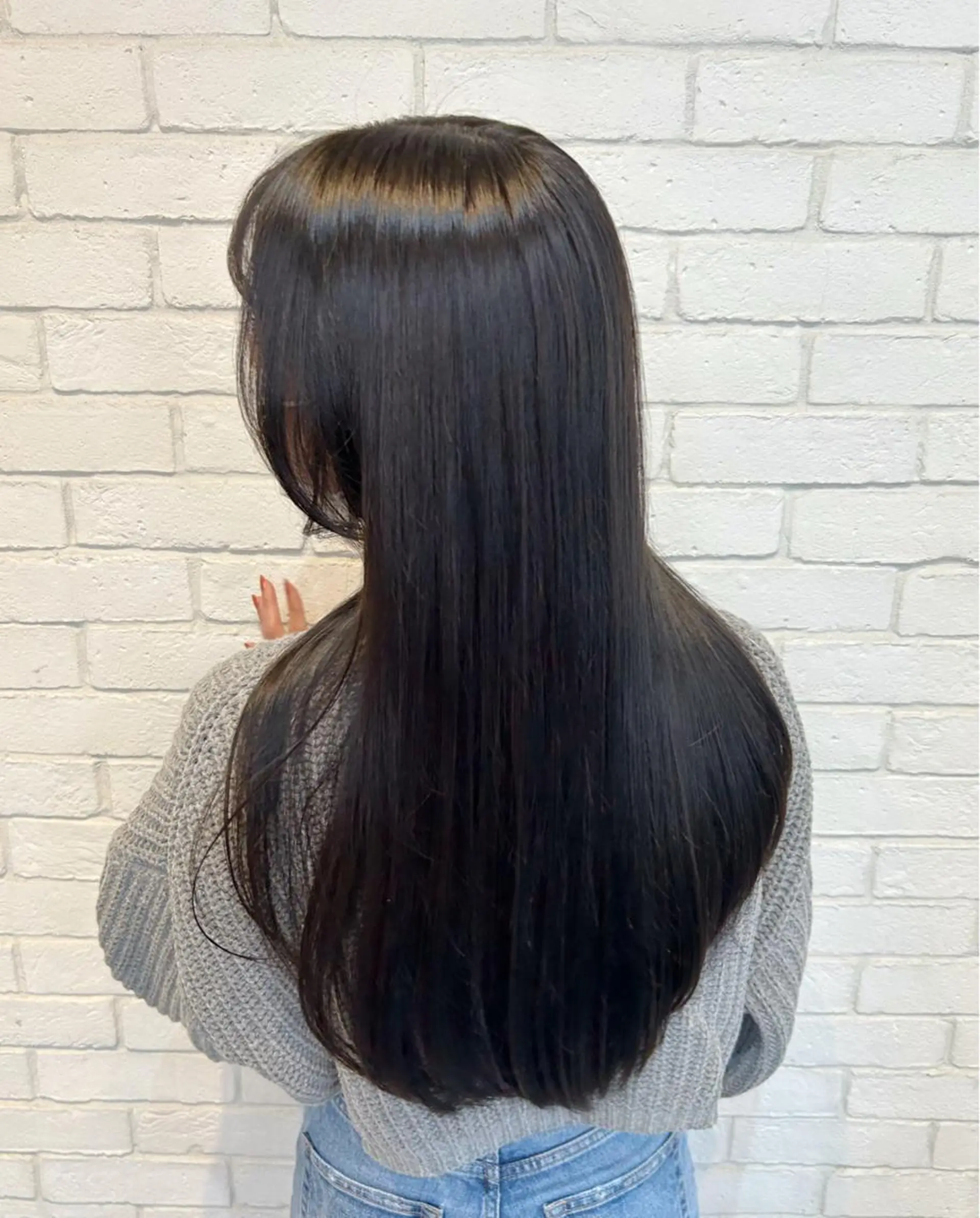 ロング カット 縮毛矯正 トリートメント color & care  Lita所属・カラーアンドケアリタ kitamuuuのヘアスタイル