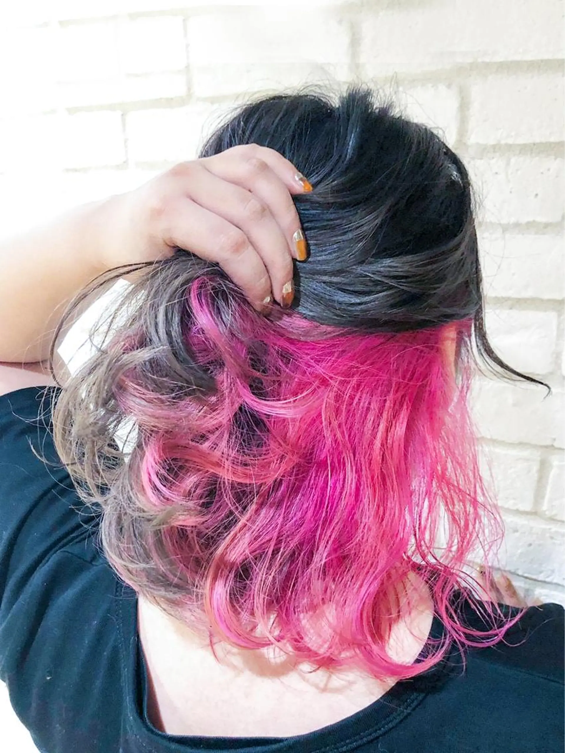 ミディアム カラー ヘアアレンジ VIM hairおもろまち店のヘアスタイル