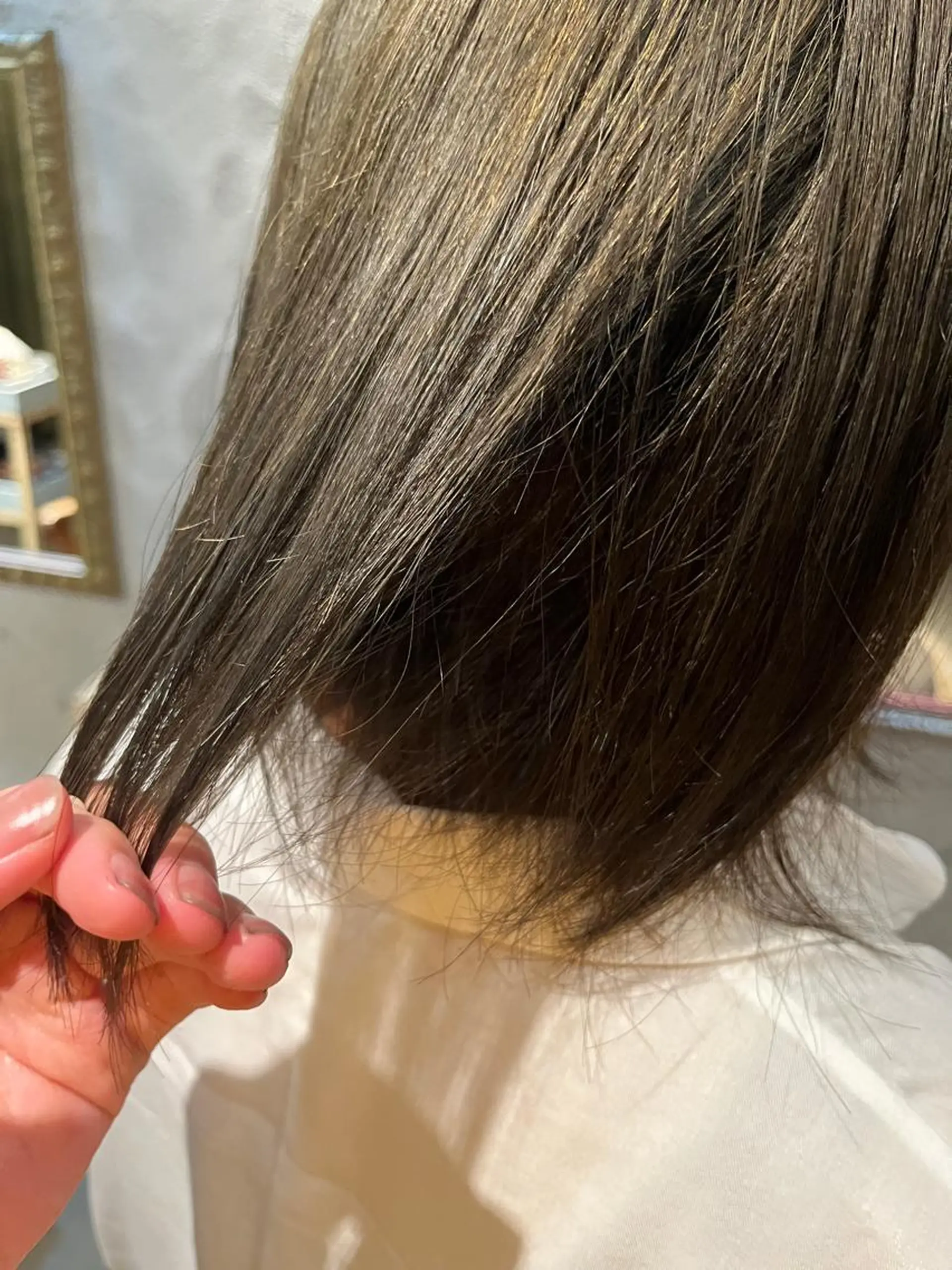 ミディアム カラー ダブルカラー 赤み消しカラー/ ナチュラル/トモキのヘアスタイル