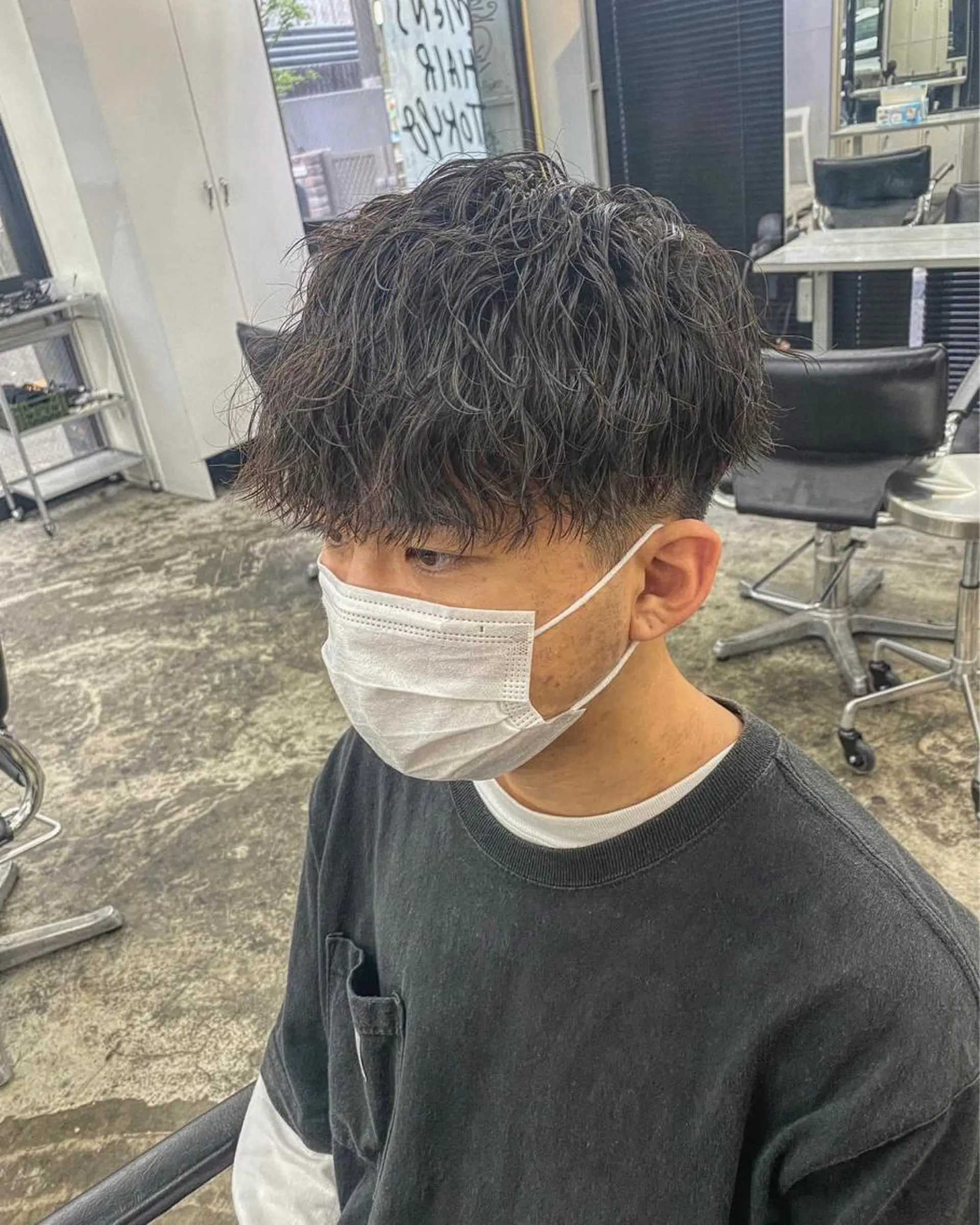 パーマ メンズ カット パーマ メンズパーマ特化💇 奥田敦哉のヘアスタイル