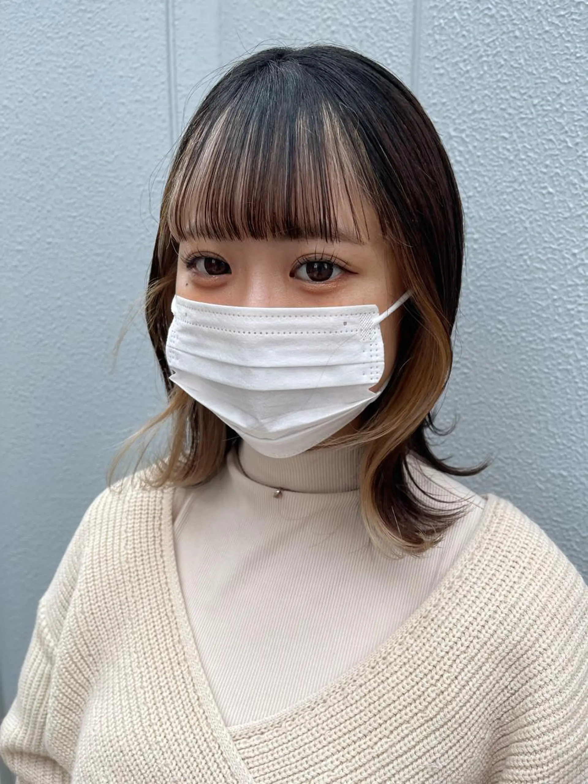 ミディアム SEAM アキホのヘアスタイル