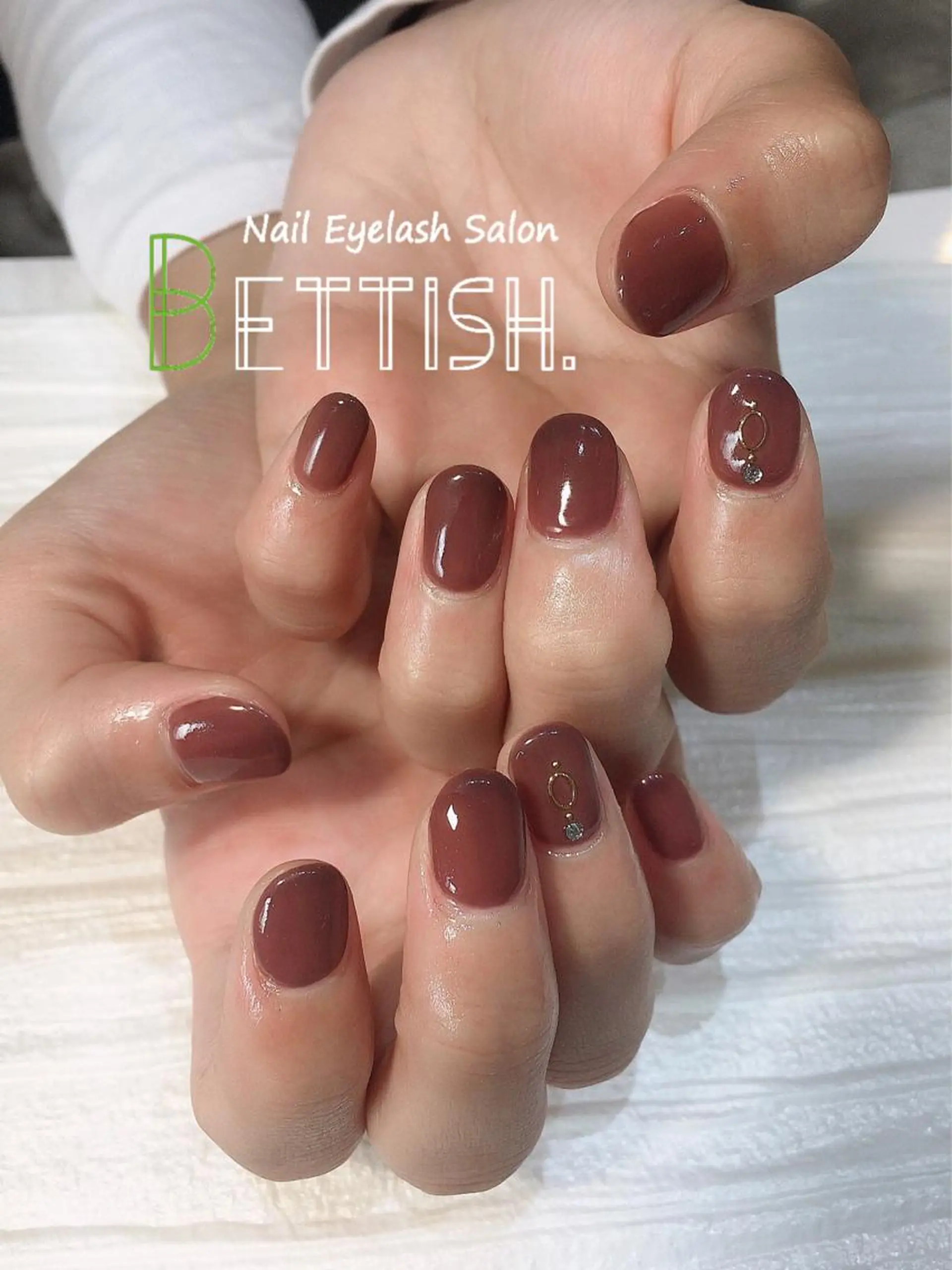 ネイル アートネイル ブラウン パープル BETTISH. KUMIKO☺︎︎のネイルデザイン