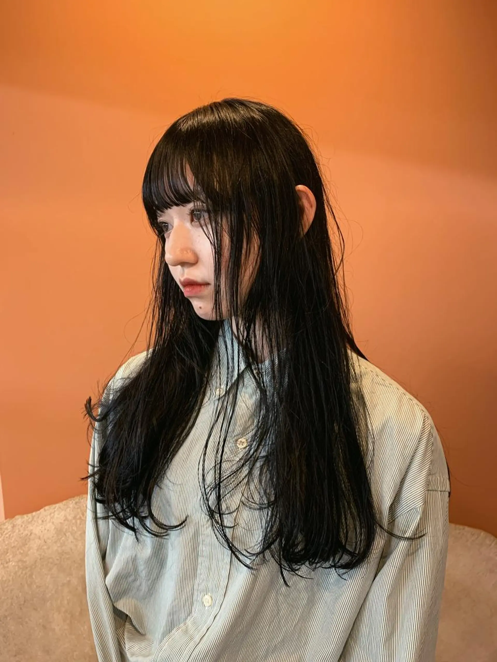 ロング カラー kana shimizuのヘアスタイル