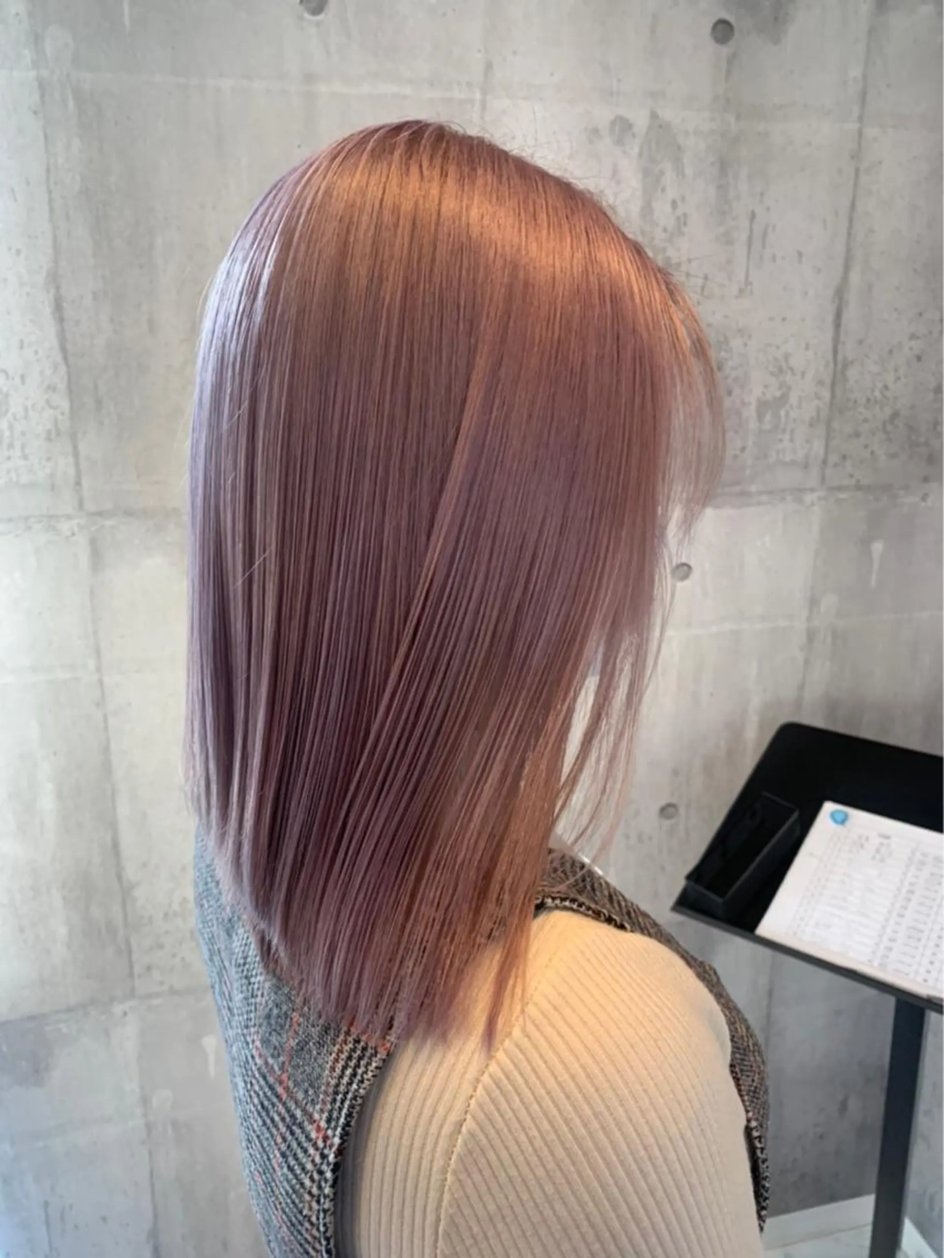 セミロング カラー 🧸ミルクティー🧸 kousei🧸のヘアスタイル