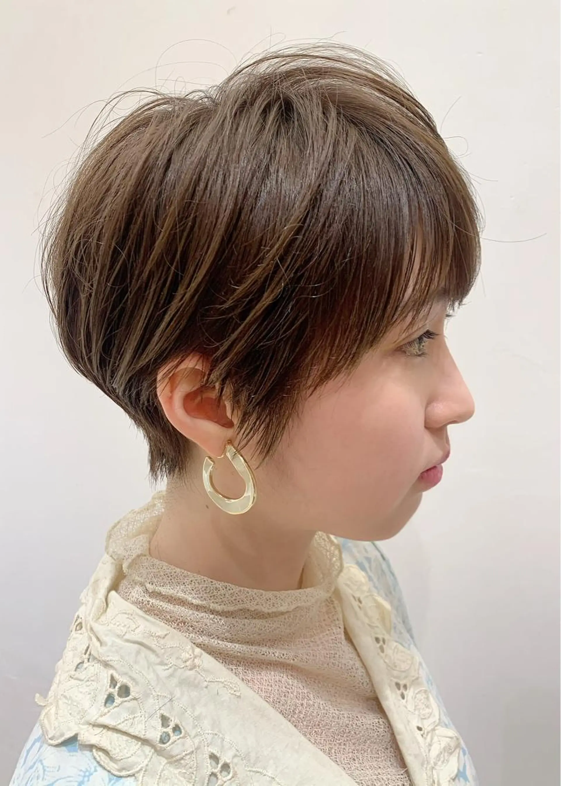 ショート ナガス カズアキのヘアスタイル