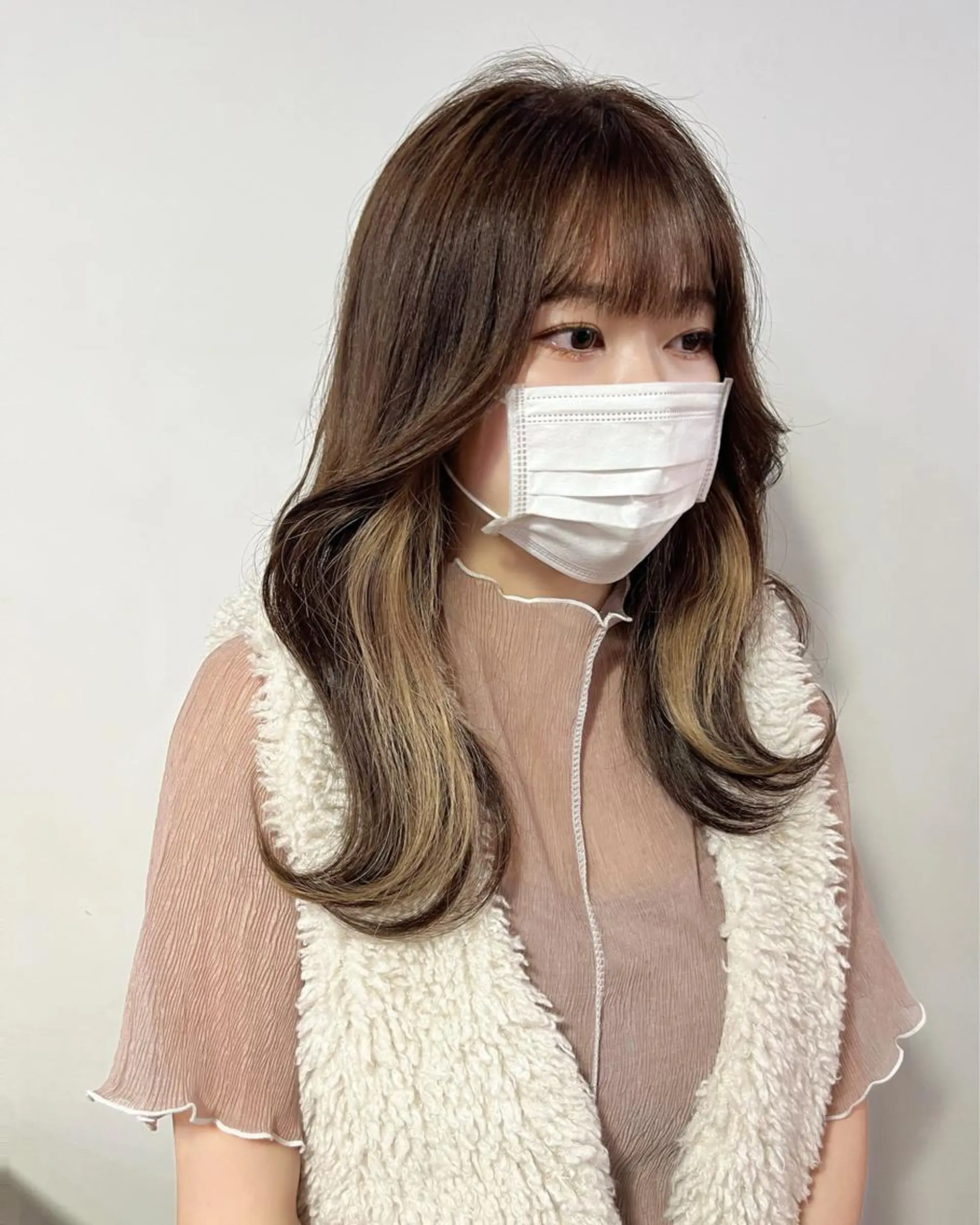 ロング カラー ベージュカラー ヘアカラー 髪質改善／縮毛矯正 関根青葉のヘアスタイル