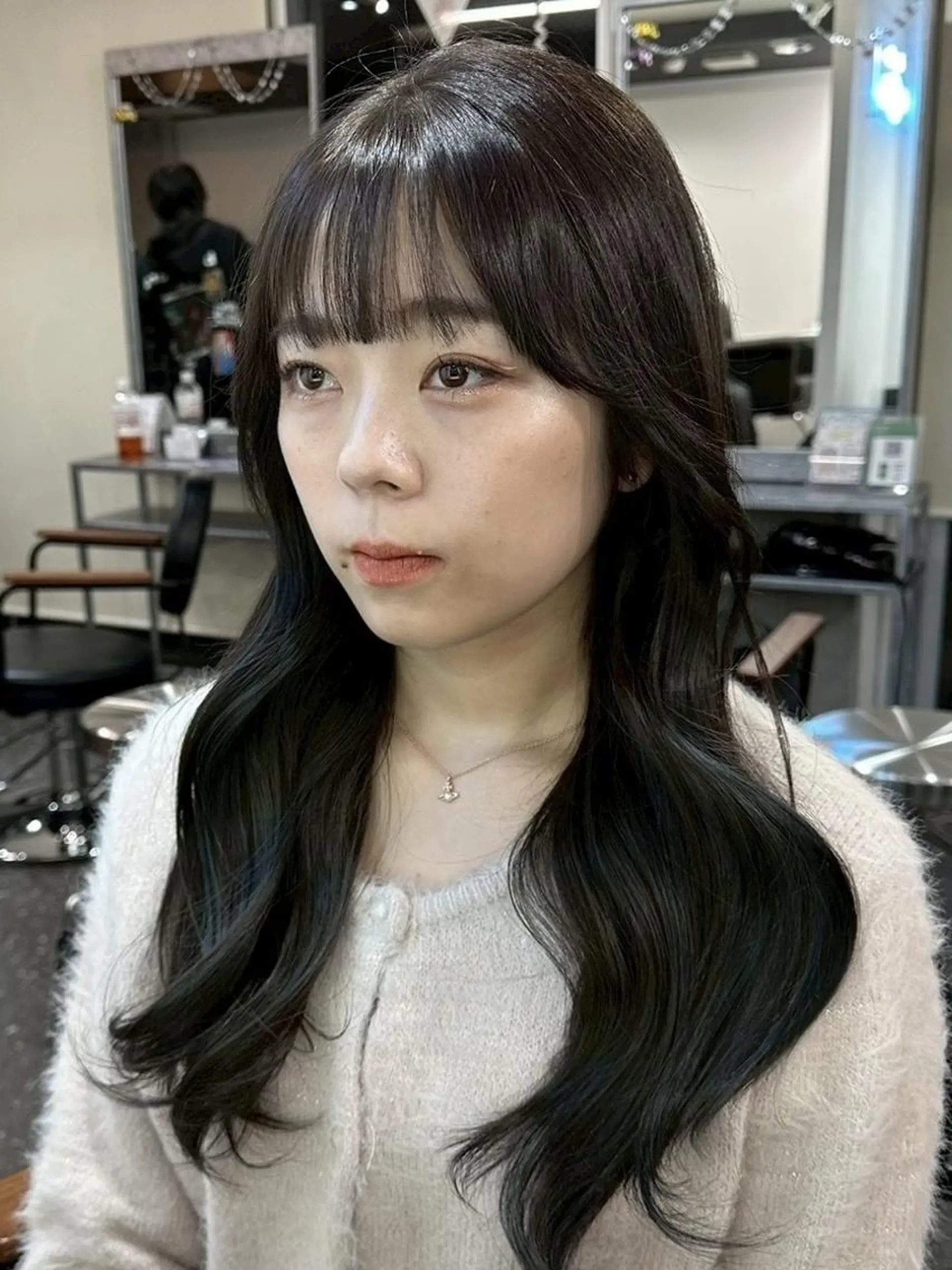 ロング カラー カット 髪質改善/美髪矯正 /高田馬場/Renのヘアスタイル