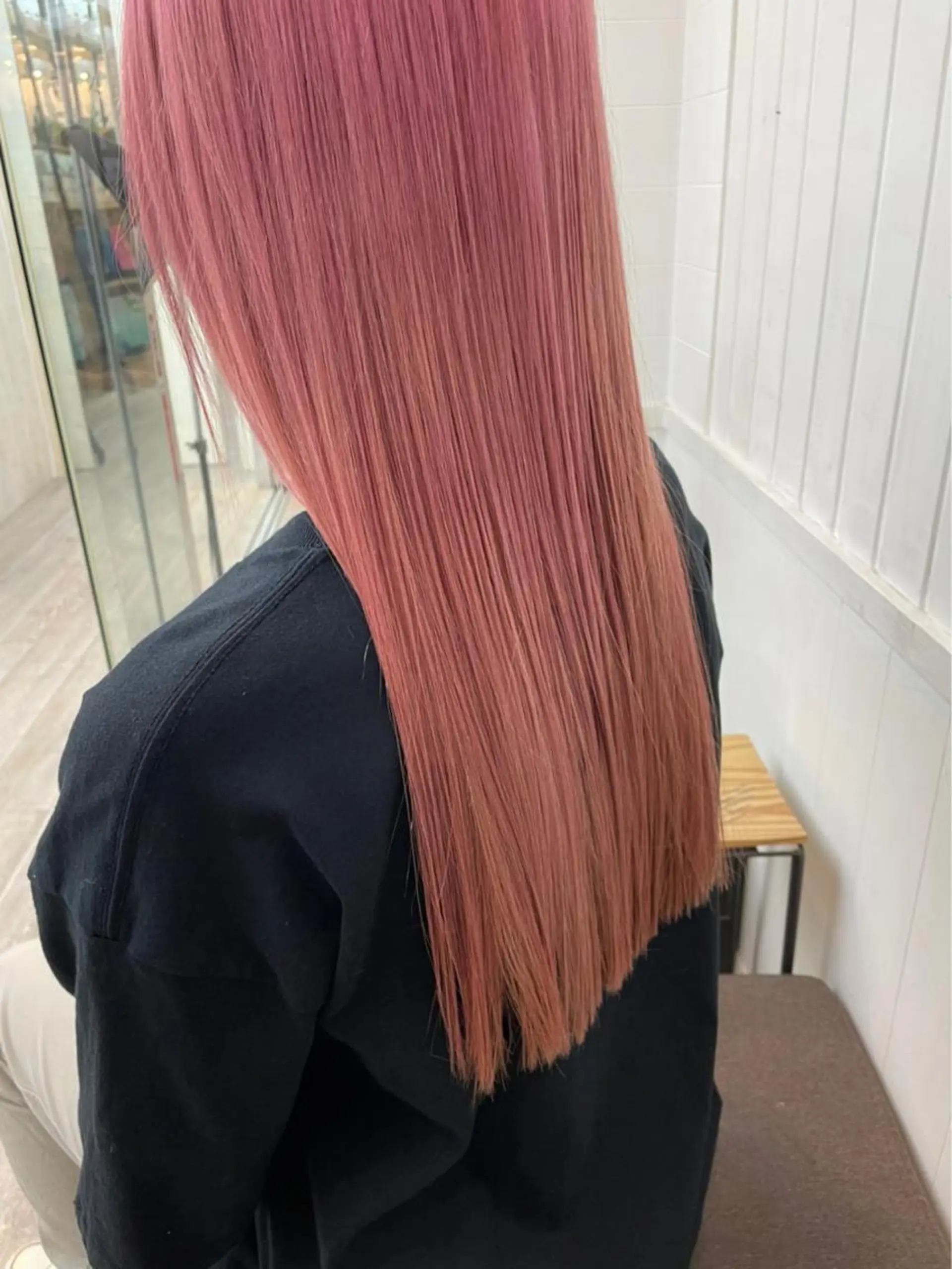 ロング カラー アディクシーカラー アッシュ バレイヤージュ ベージュカラー ブリーチ N° +aero 横浜のヘアスタイル