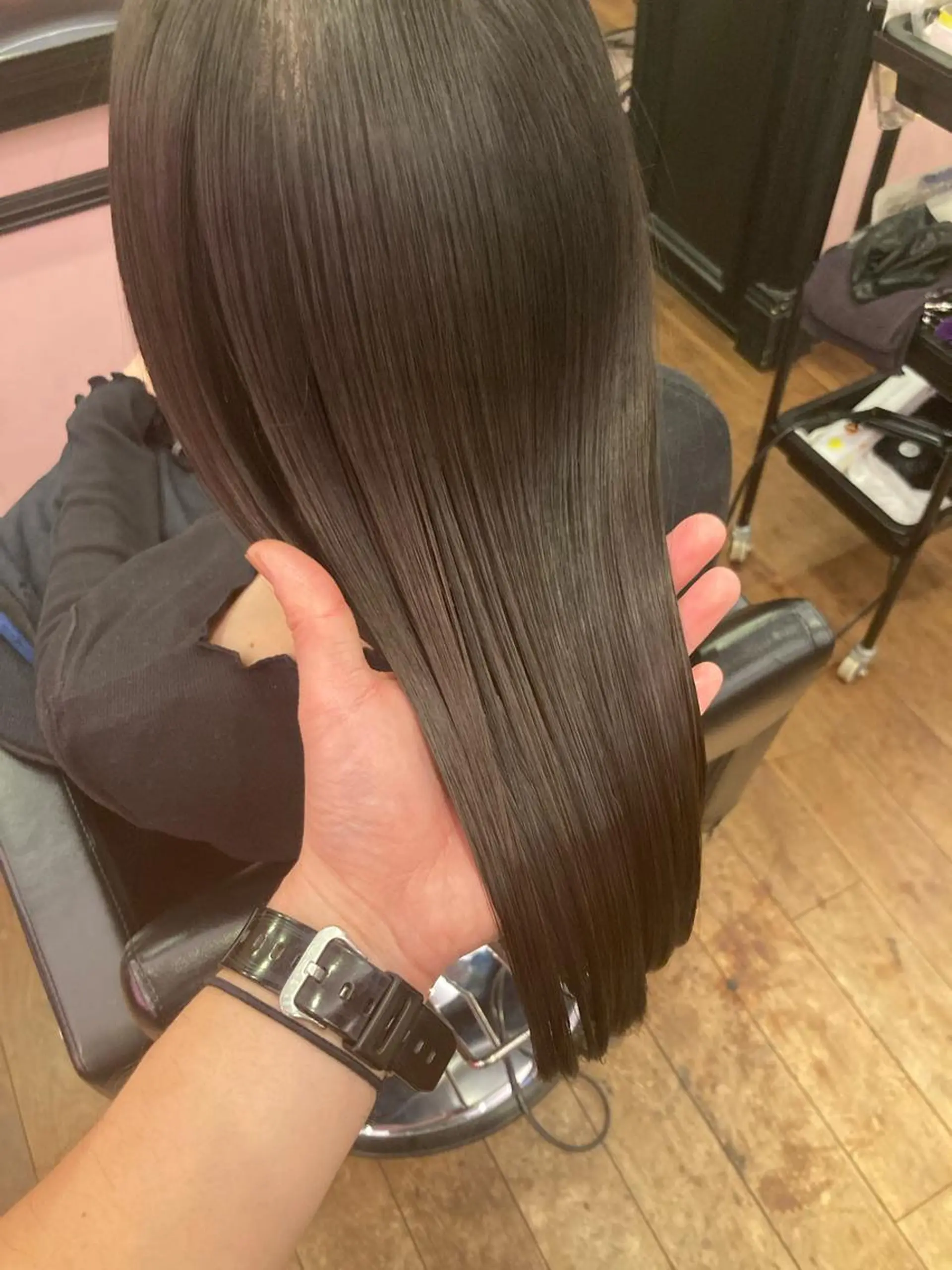 ロング カラー 髪質改善 トリートメント カット 縮毛矯正 トリートメント ✨髪質改善縮毛矯正✨ 宇田川修平のエステ・リラクイメージ