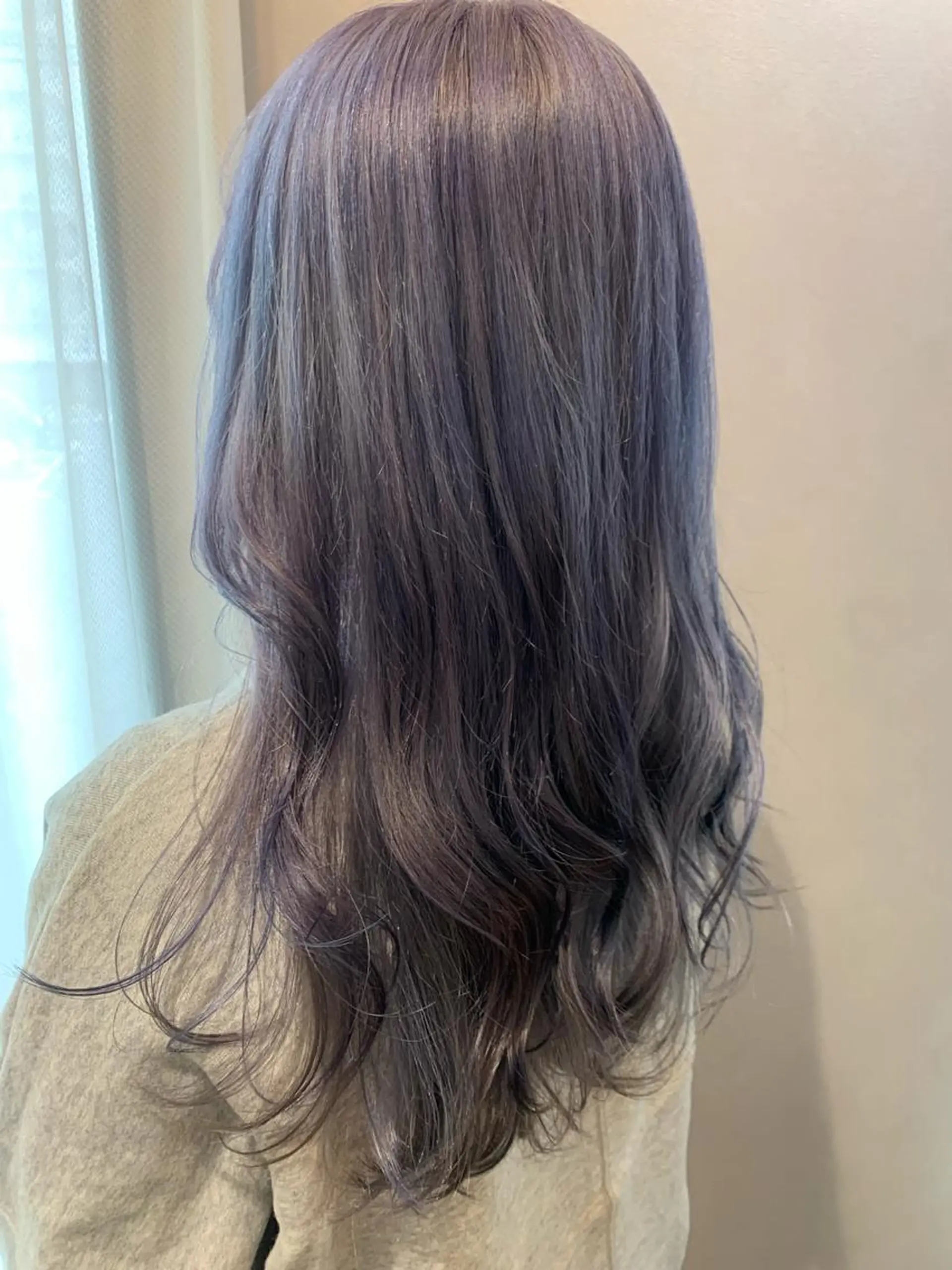 ロング カラー ブリーチ カット ヘアカラー トリートメント hub hair レイヤー/透明感のヘアスタイル