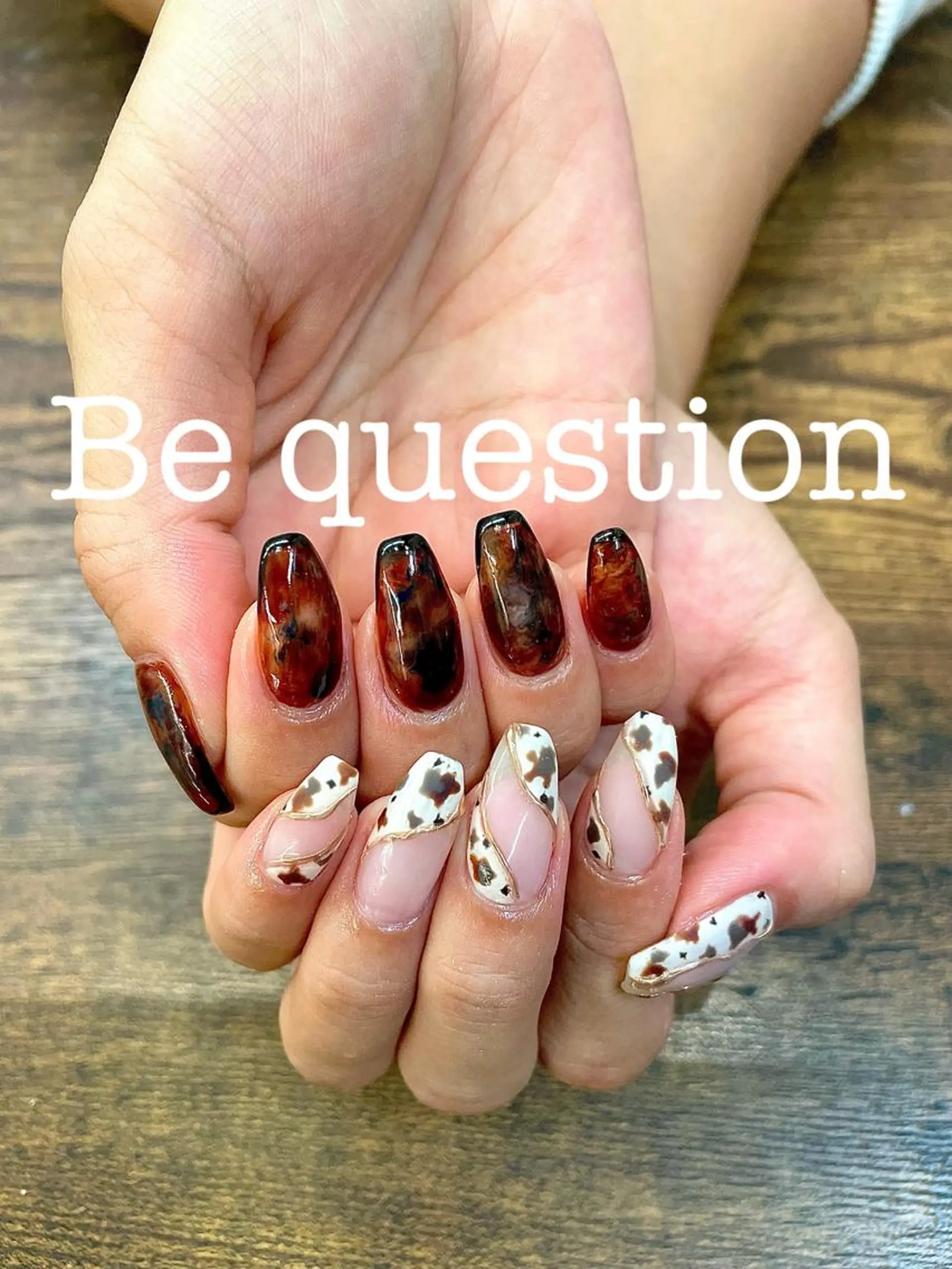 ネイル べっ甲ネイル ueki junのネイルデザイン