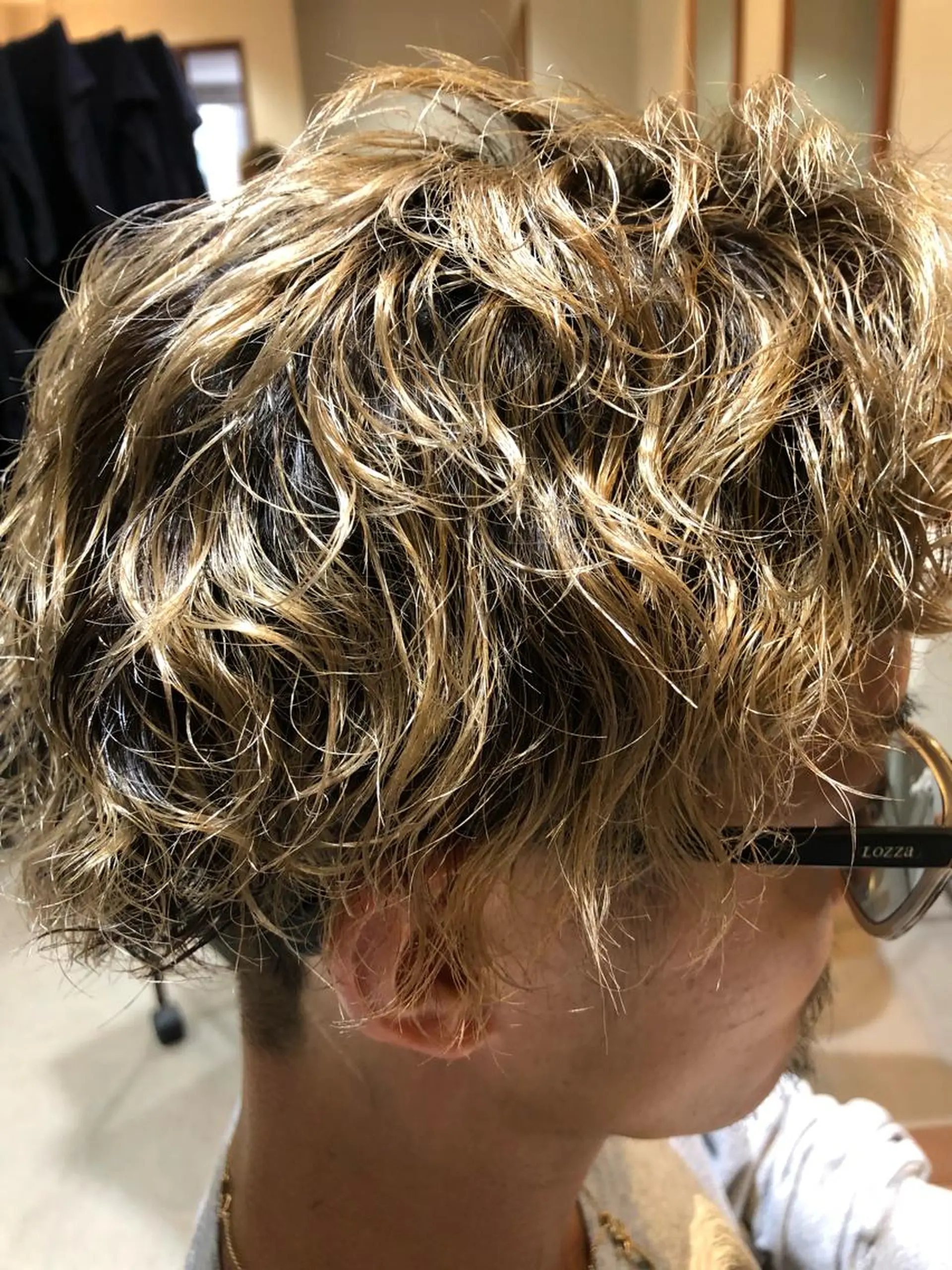 ショート パーマ メンズ 萩原 凌✄﻿のヘアスタイル