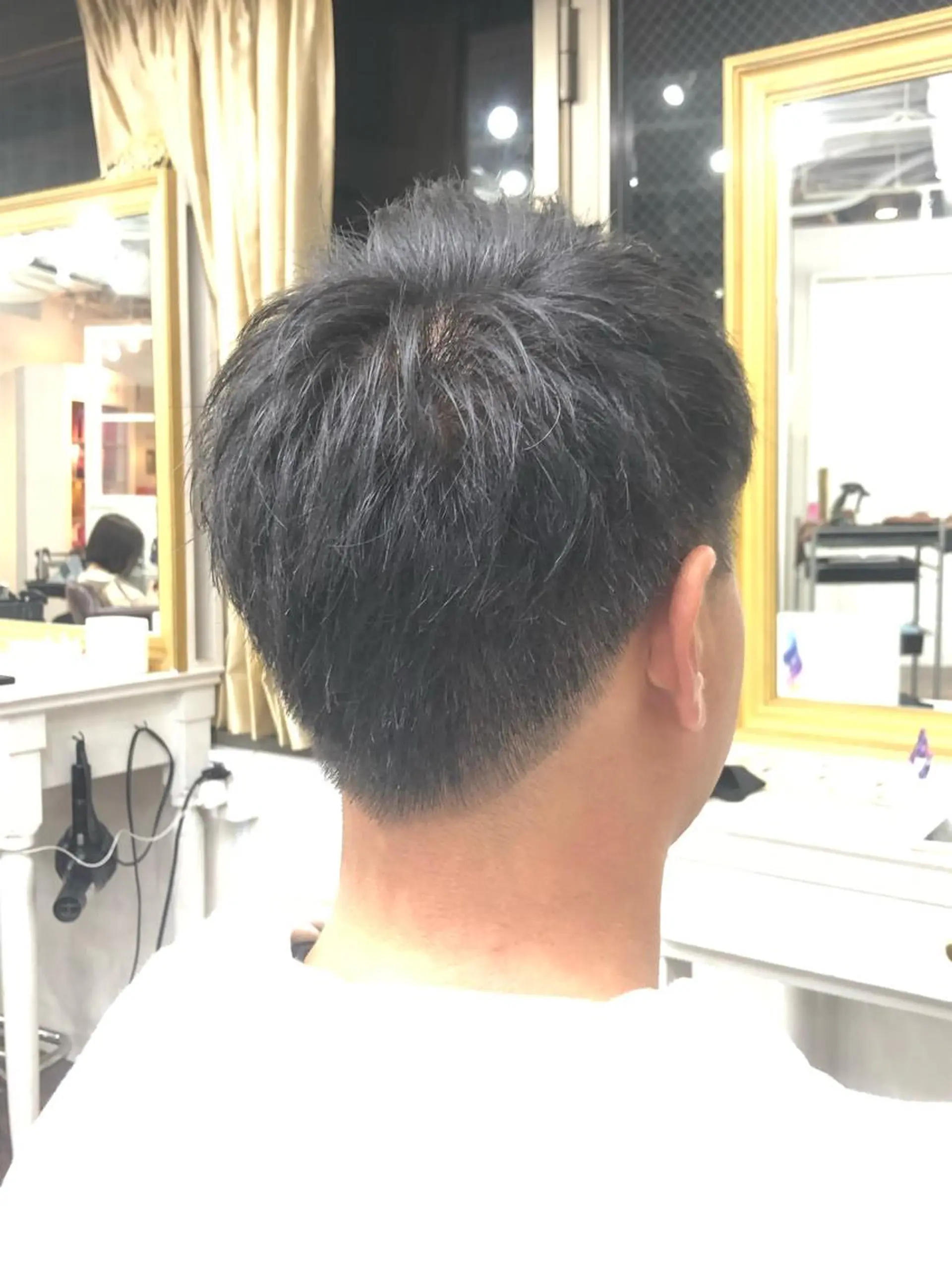 ショート メンズ カット トリートメント 白髪ぼかし大人メンズ 根本零のヘアスタイル