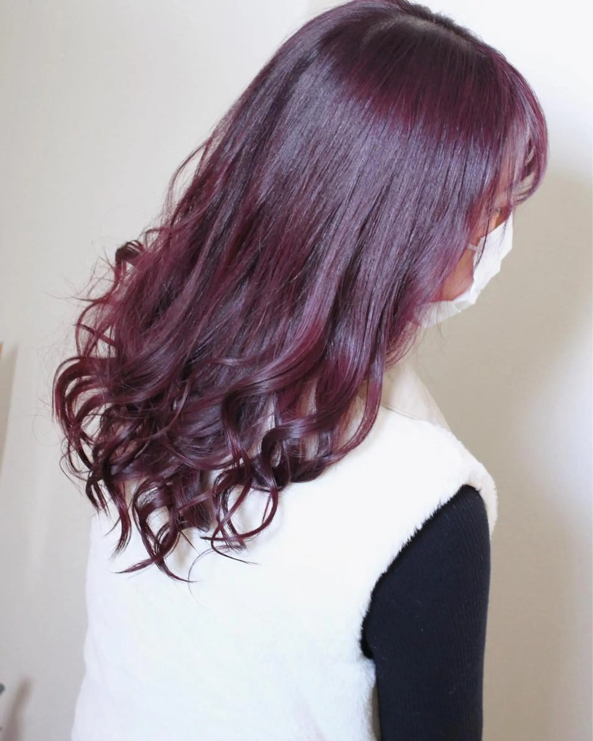 ロング カラー ブリーチ イルミナカラー ピンクカラー パープルカラー ヘアカラー 土居 正季のヘアスタイル