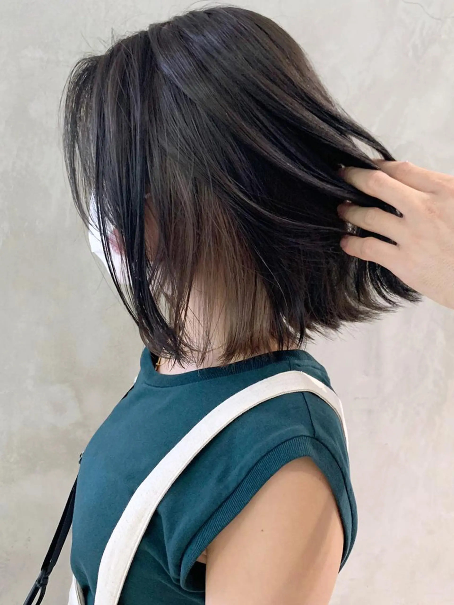 ミディアム カラー ヘアアレンジ パーマ グレージュ インナーカラー ITbyALBUM 浦和店のヘアスタイル