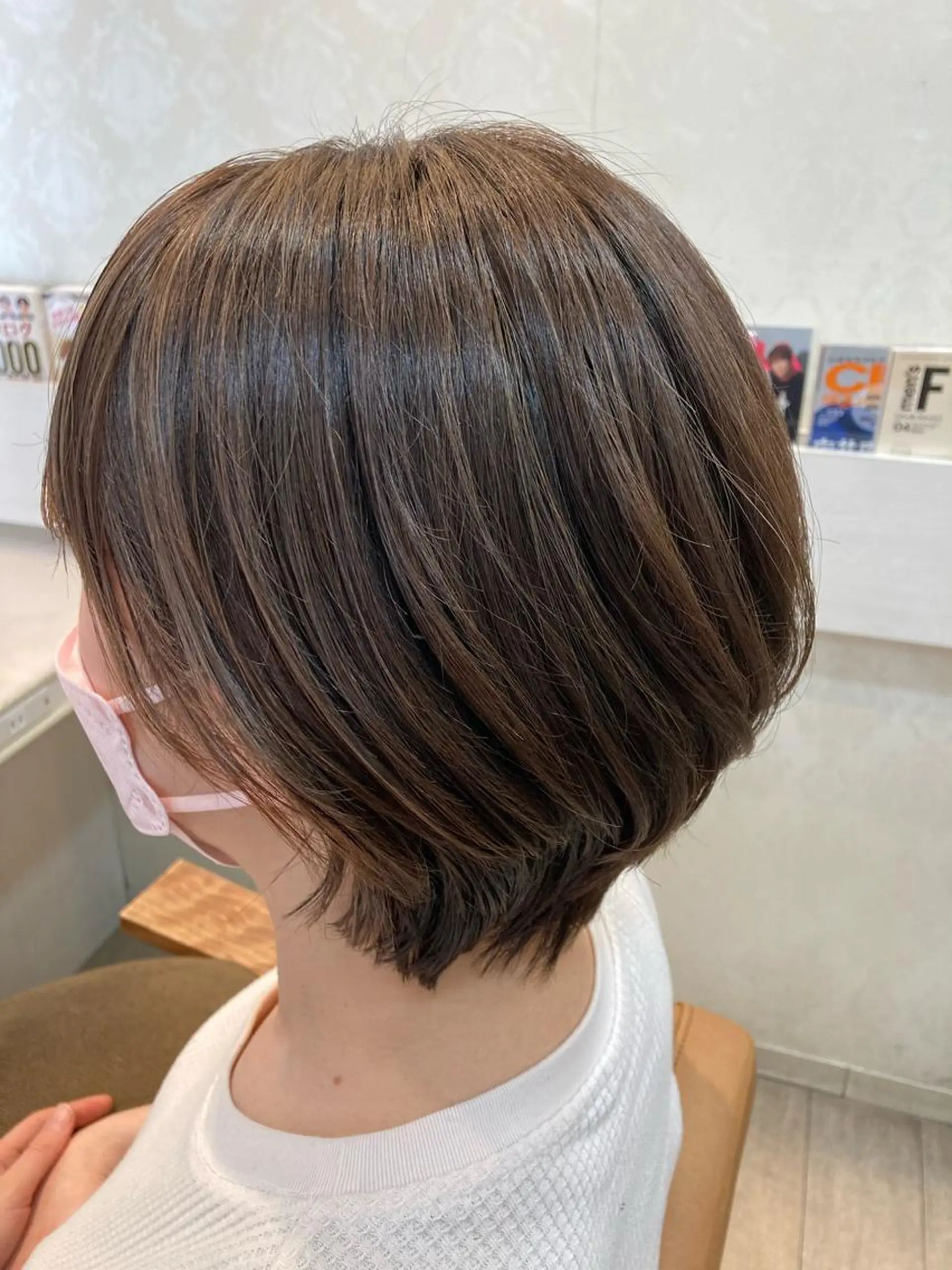 ショート カラー 似合わせカット waRin syamp&headのヘアスタイル
