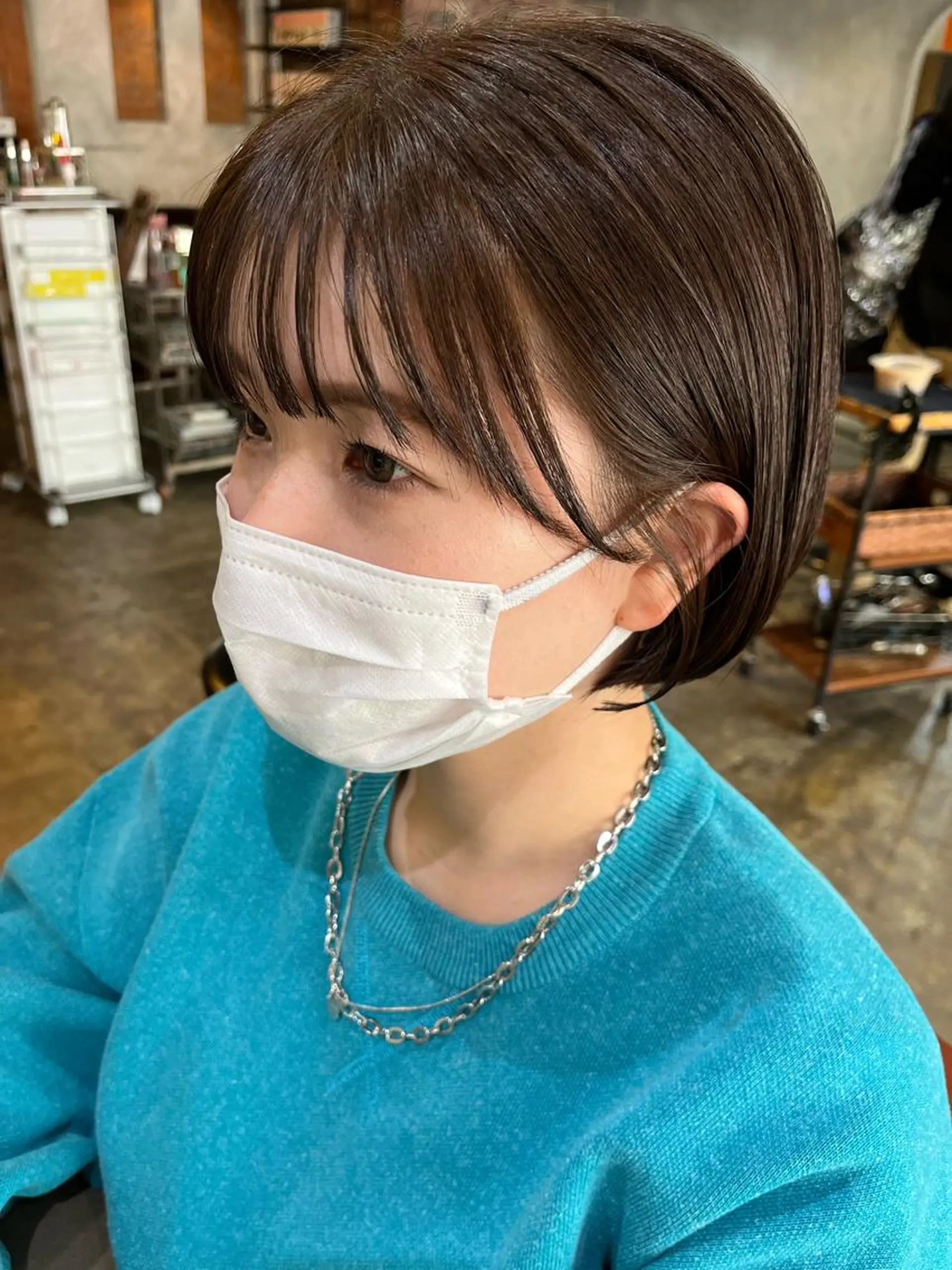 ショート カラー ハイトーンカラー🩵 耳ツボジュエリー👂のその他イメージ