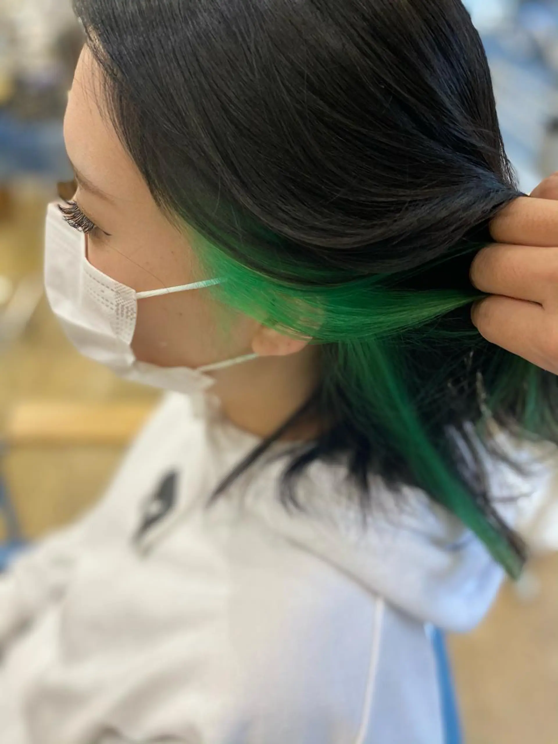 ミディアム カラー インナーカラー 松井 敬太郎のヘアスタイル