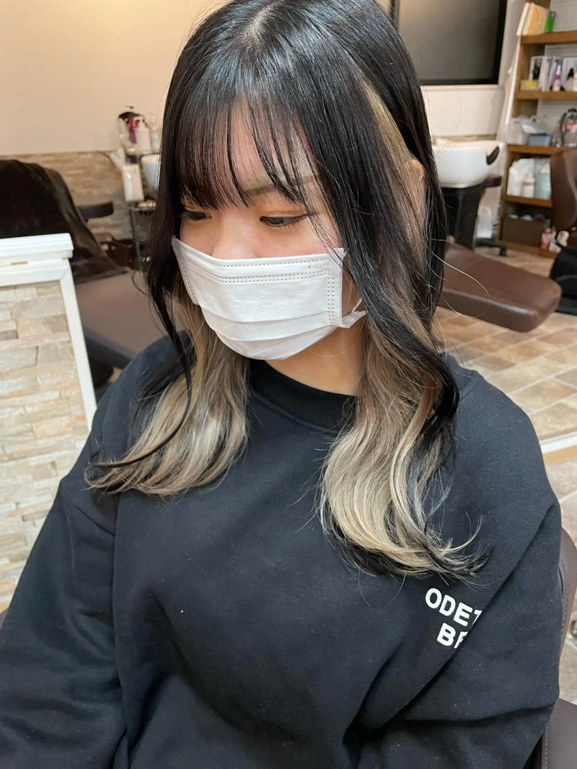 ロング カラー カット ヘアカラー トリートメント Ammi hair所属・YUI/ ブリーチカラー🌷のヘアスタイル