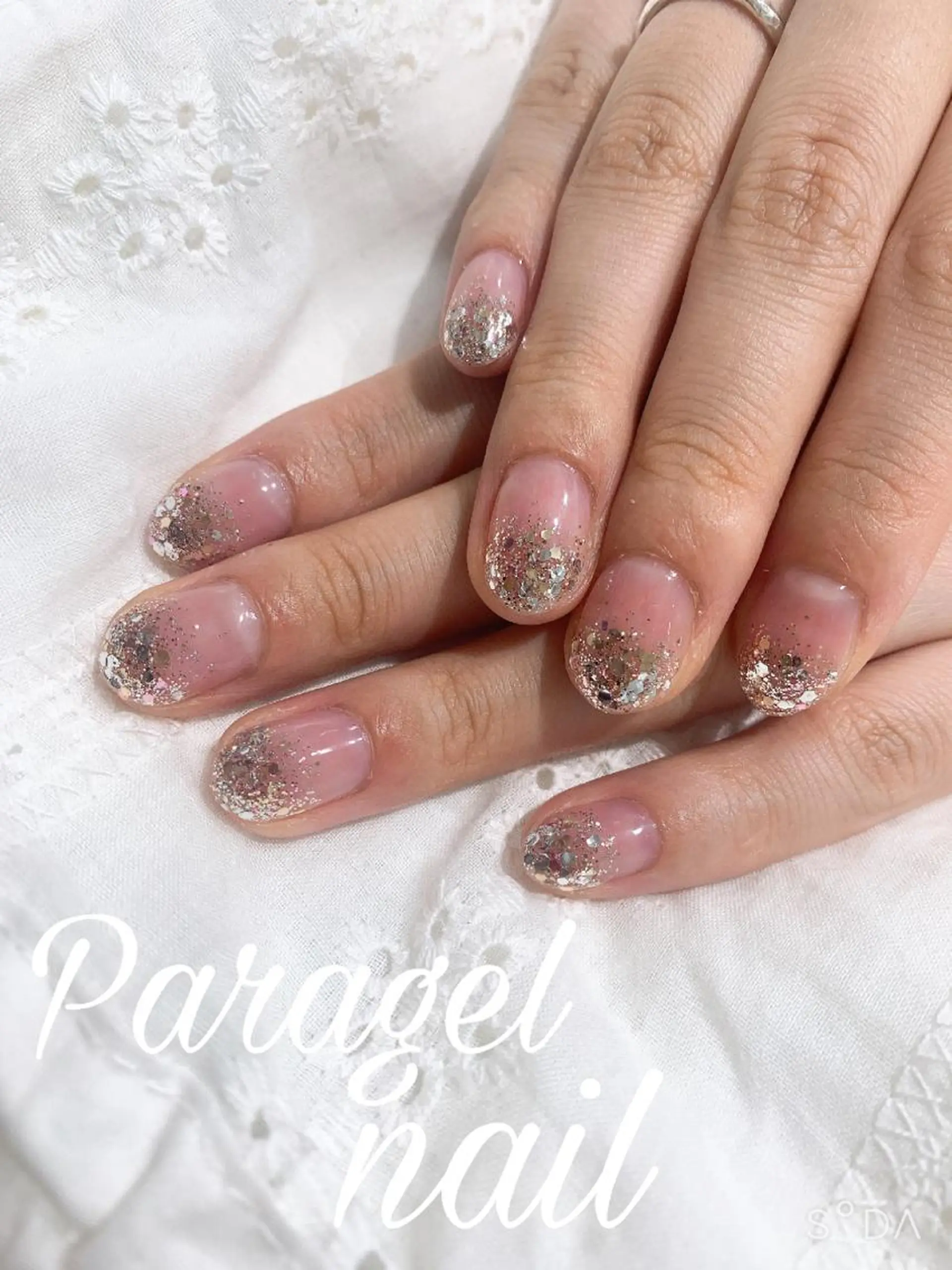 ネイル ラメ(グリッター) ラメグラデーション nail＊ runa🌻のネイルデザイン