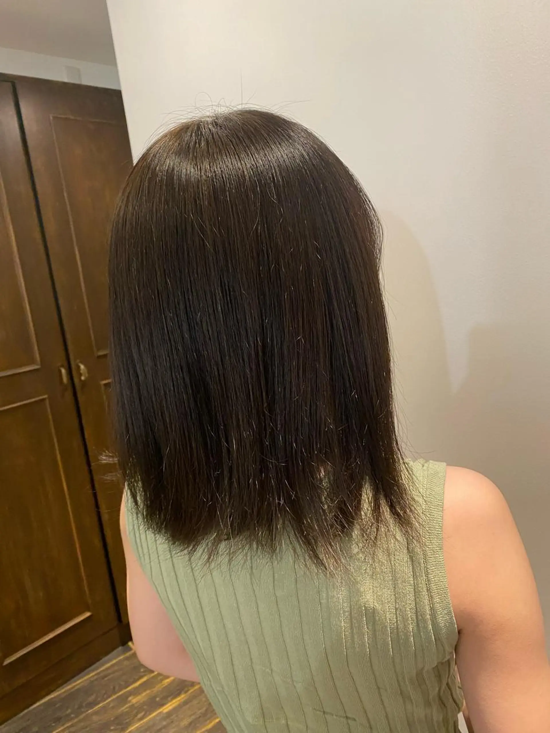 セミロング カラー パーマモデル募集中 渥美翔人のヘアスタイル