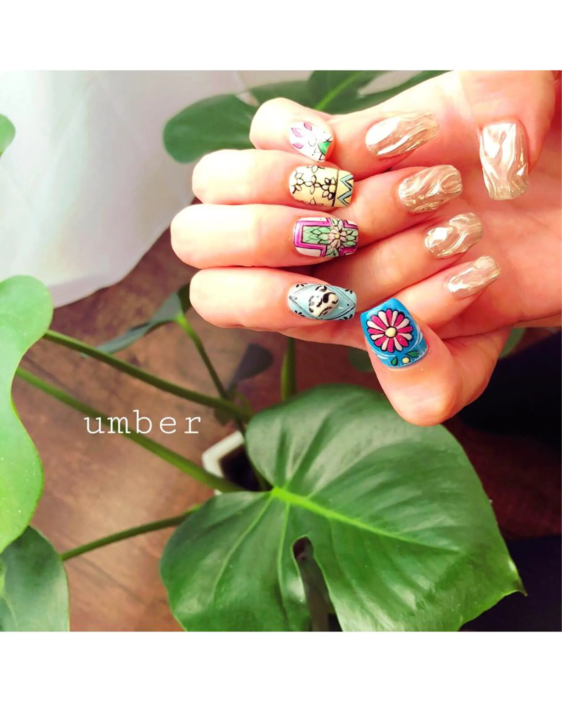 ネイル アートネイル クリアネイル フットネイル マグネットネイル メンズネイル umber 三茶1分のネイルデザイン