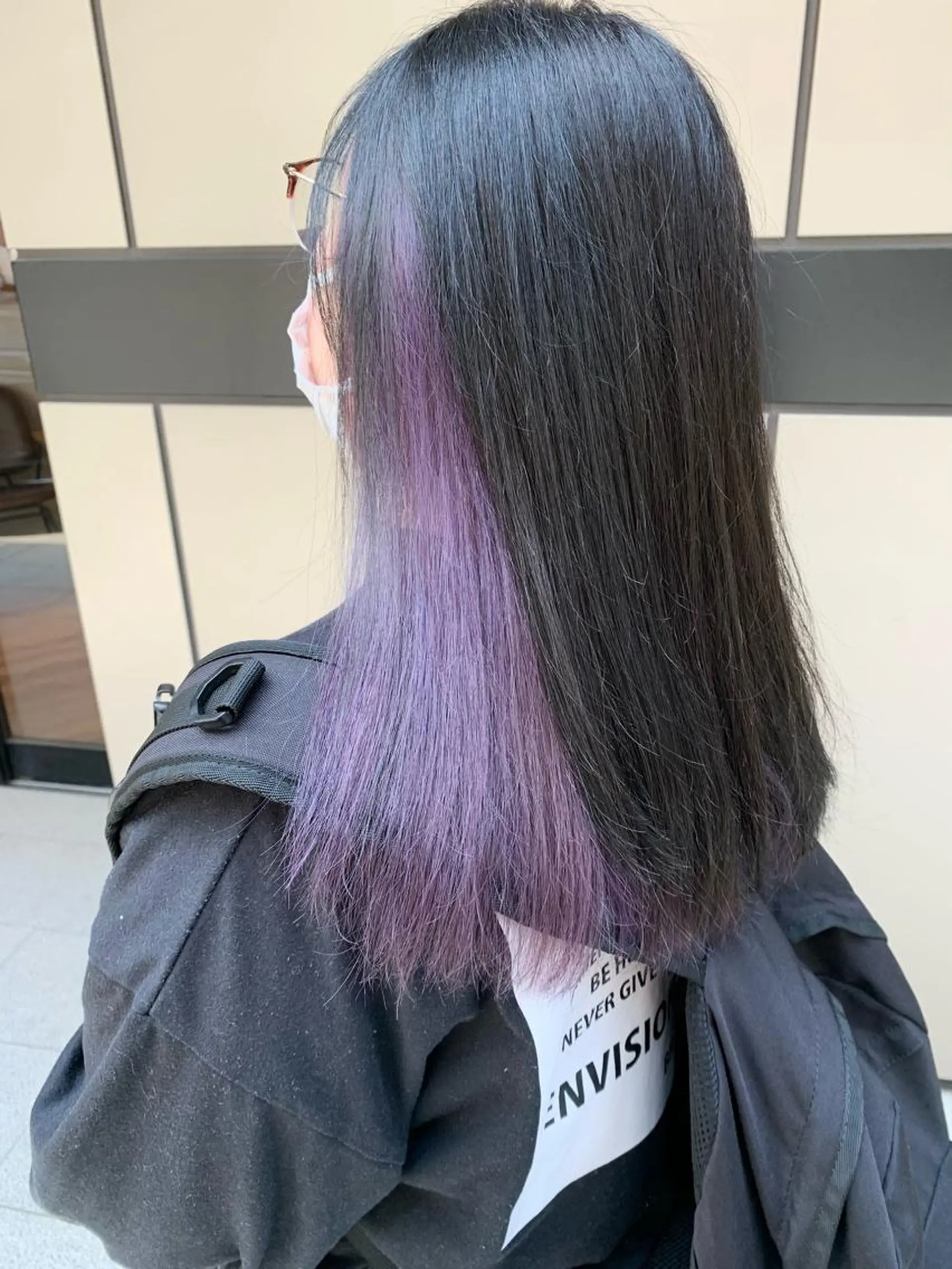 ミディアム カラー ラベンダーカラー ヘアカラー レイヤー/大人メンズ パーマ🌀 平島拓也のヘアスタイル