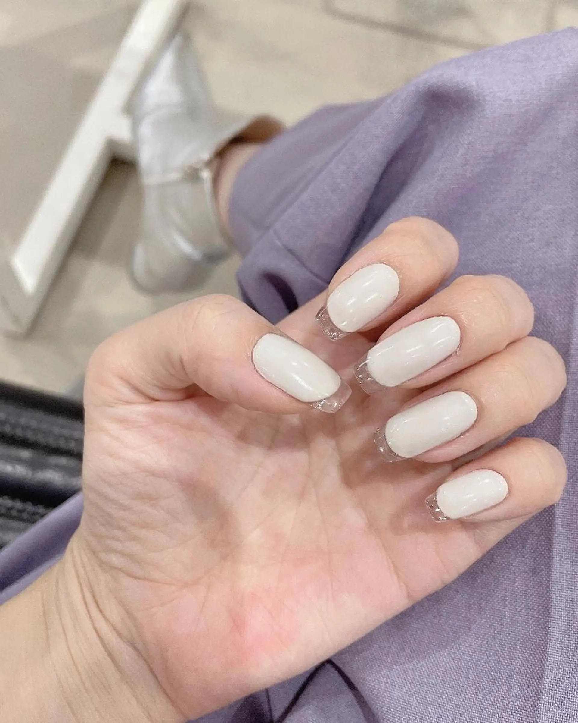 ネイル クリアネイル フレンチネイル ma riのネイルデザイン