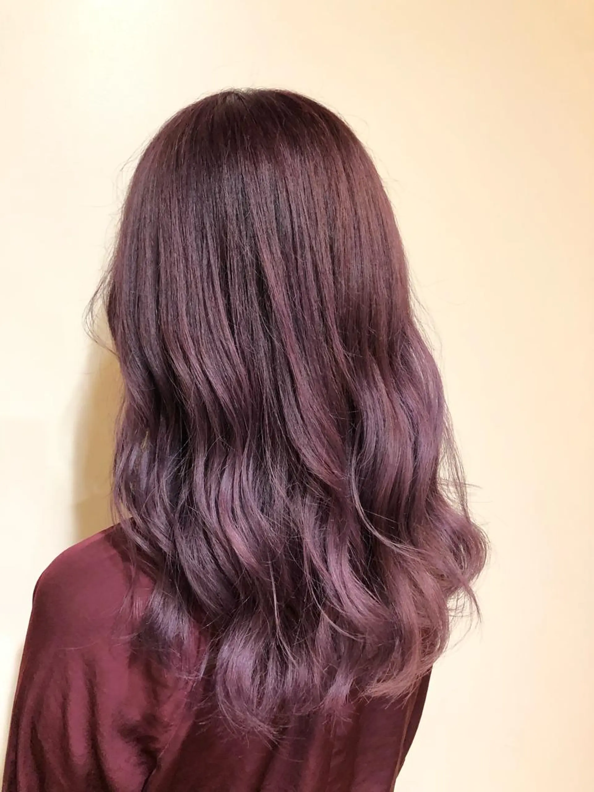 ロング カラー ピンクカラー ヘアカラー トリートメント 💓シールエクステ ルミエールのヘアスタイル