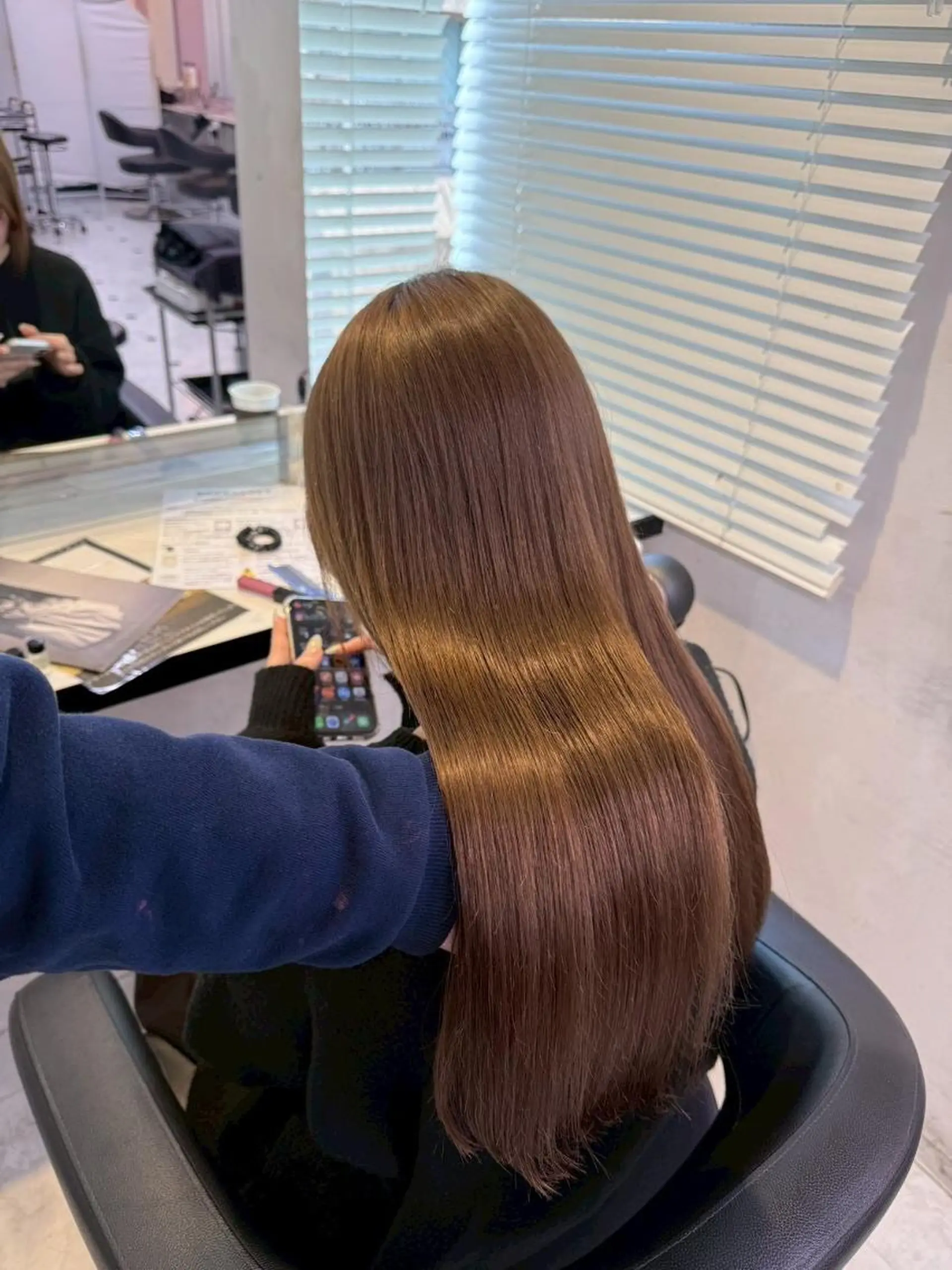 カラー 艶質感🫧透明感 銀座美容室のヘアスタイル