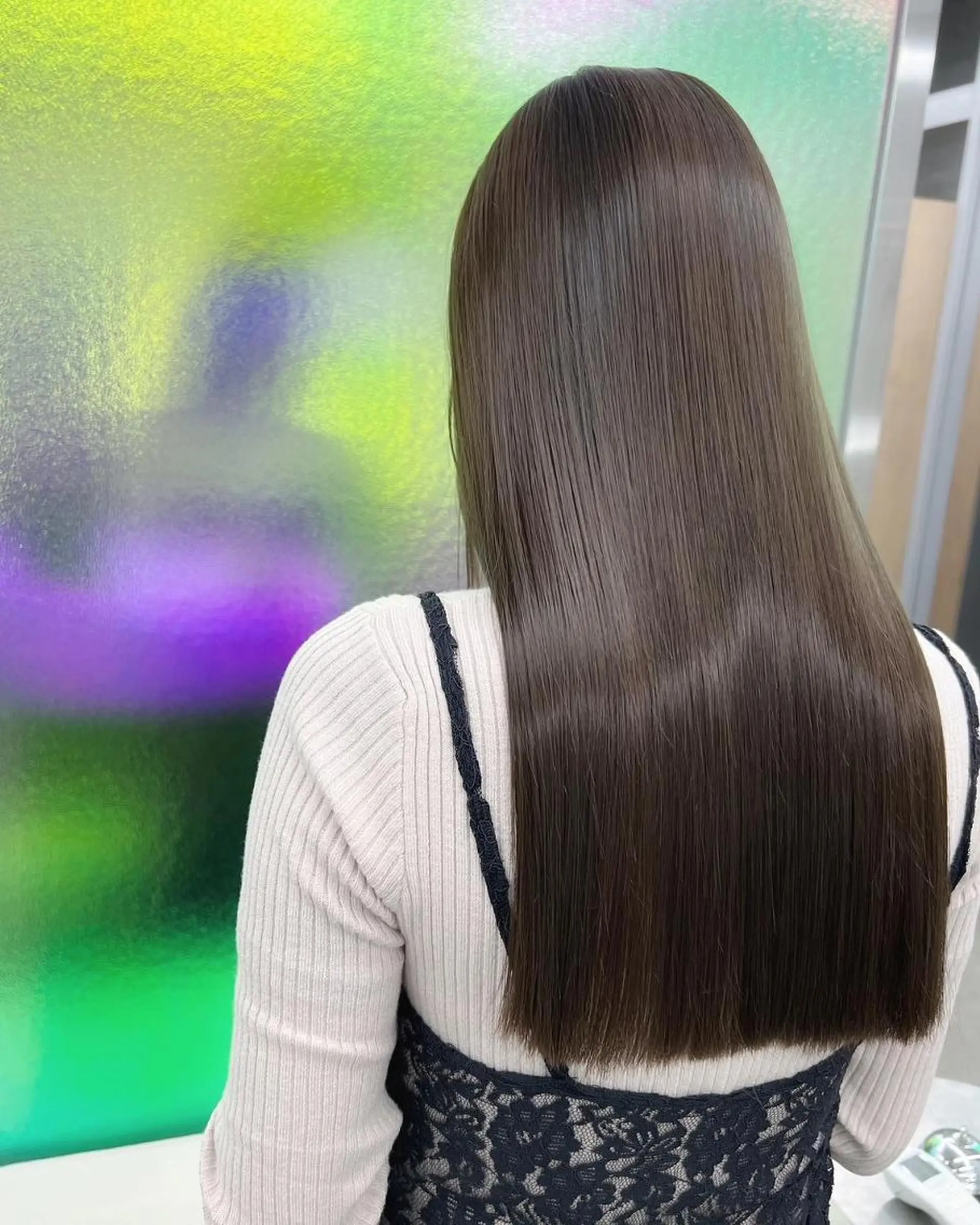 ロング カラー パーマ ヘアアレンジ アディクシーカラー ケアカラー 髪質改善 トリートメント ストレートパーマ カット トリートメント ヘッドスパ ヘアケア特化型サロン newi 梅田のヘアスタイル