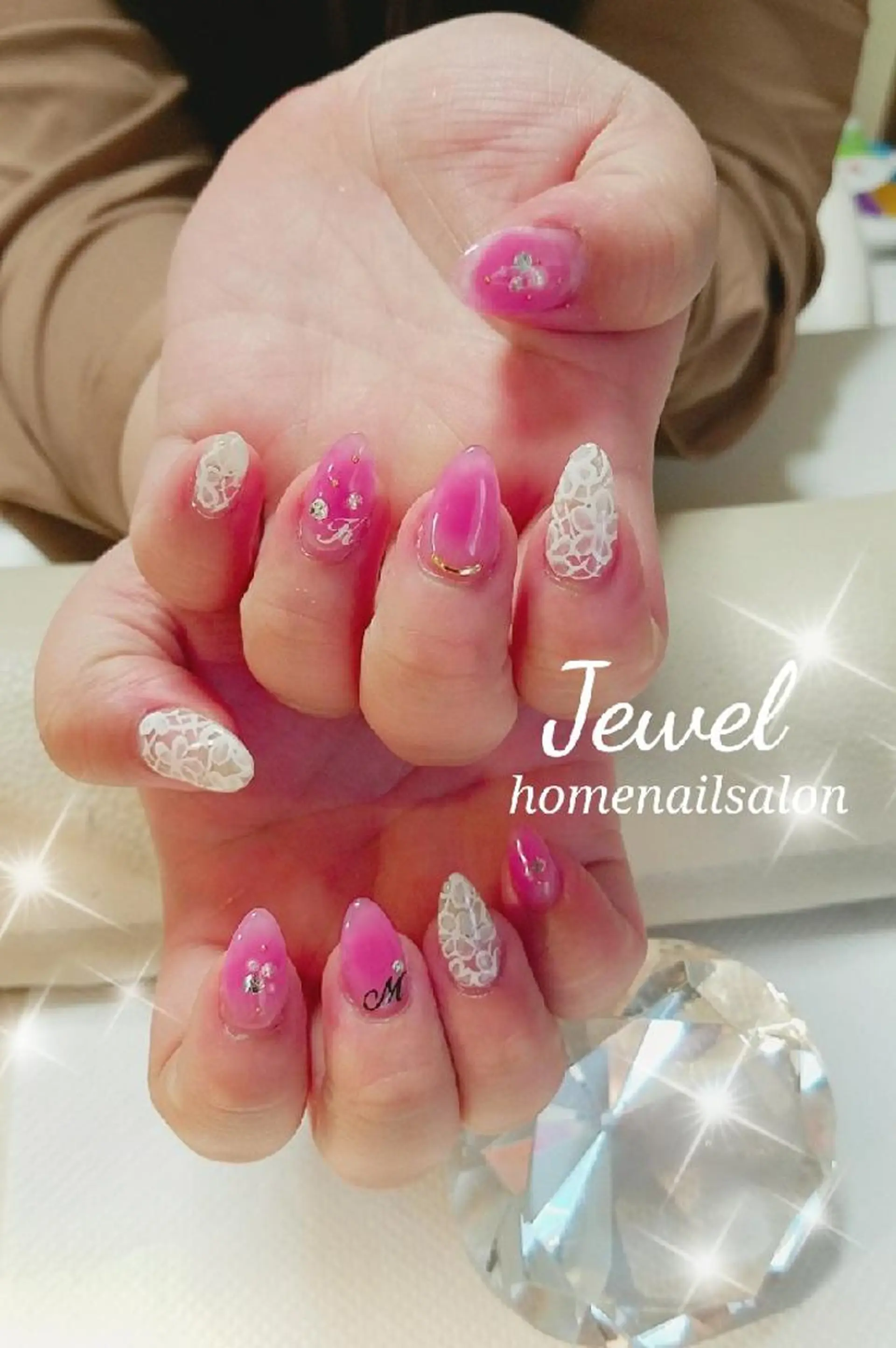 ネイル チークネイル ＪＥＷＥＬ　ＮＡＩＬ所属・ＪＥＷＥＬ ＮＡＩＬのネイルデザイン