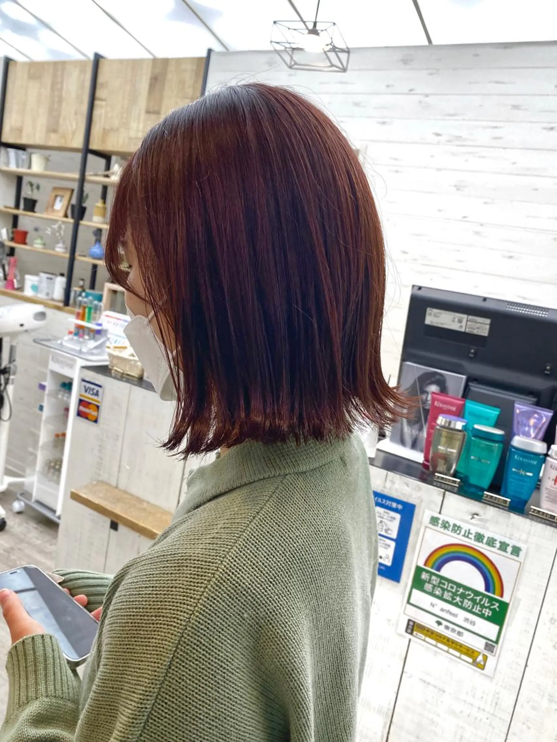 ショート カラー カット ヘアカラー トリートメント ☀️透明感color KURO☀️のヘアスタイル