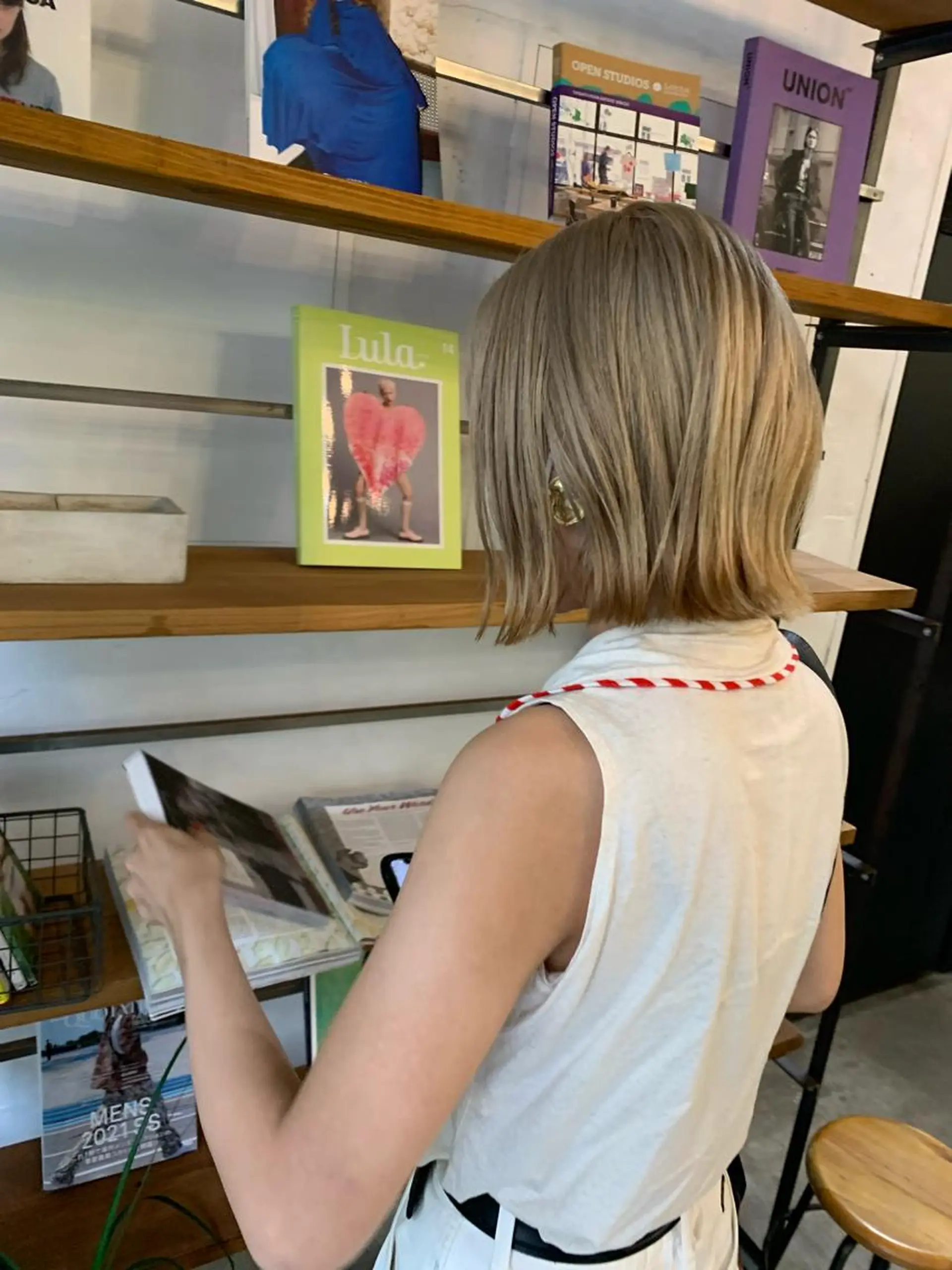 ミディアム カラー ハッシュカット カシマハヤトのヘアスタイル