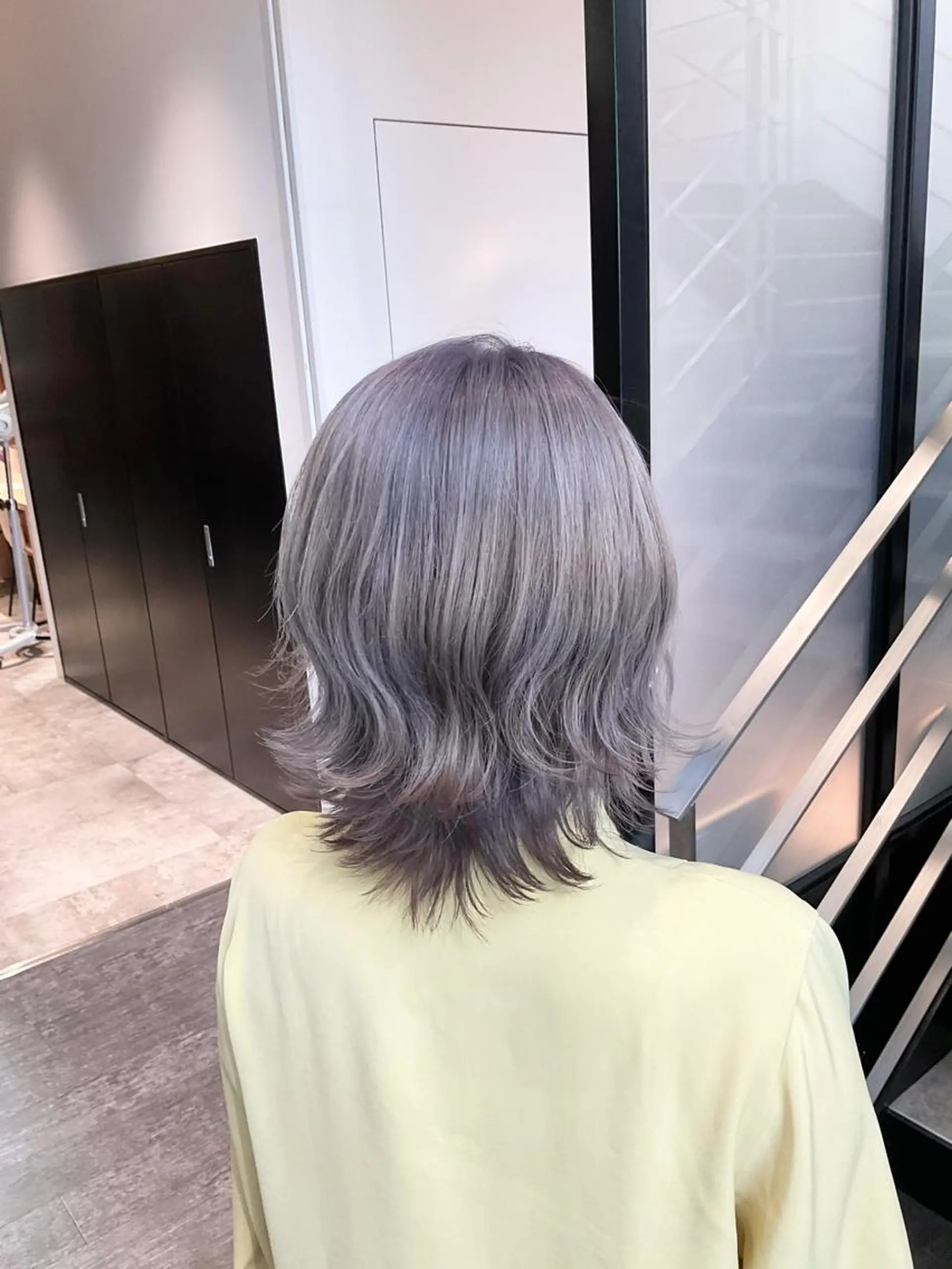 ショート カラー ラベンダーカラー ヘアカラー トリートメント ヘアセット yoshi ☆のヘアスタイル