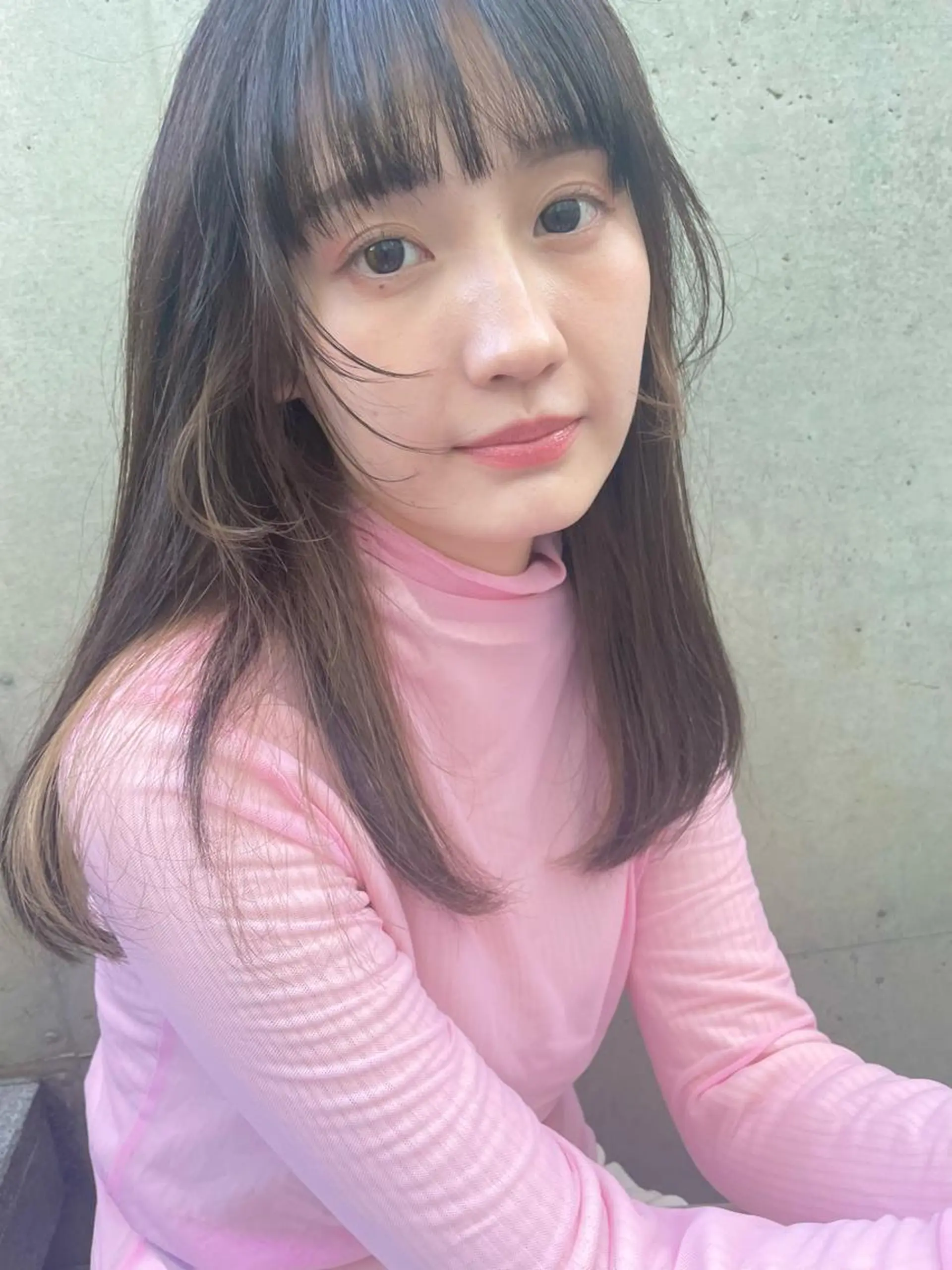 ミディアム 保野加/トレンドボブ 透明感爆発カラーのヘアスタイル