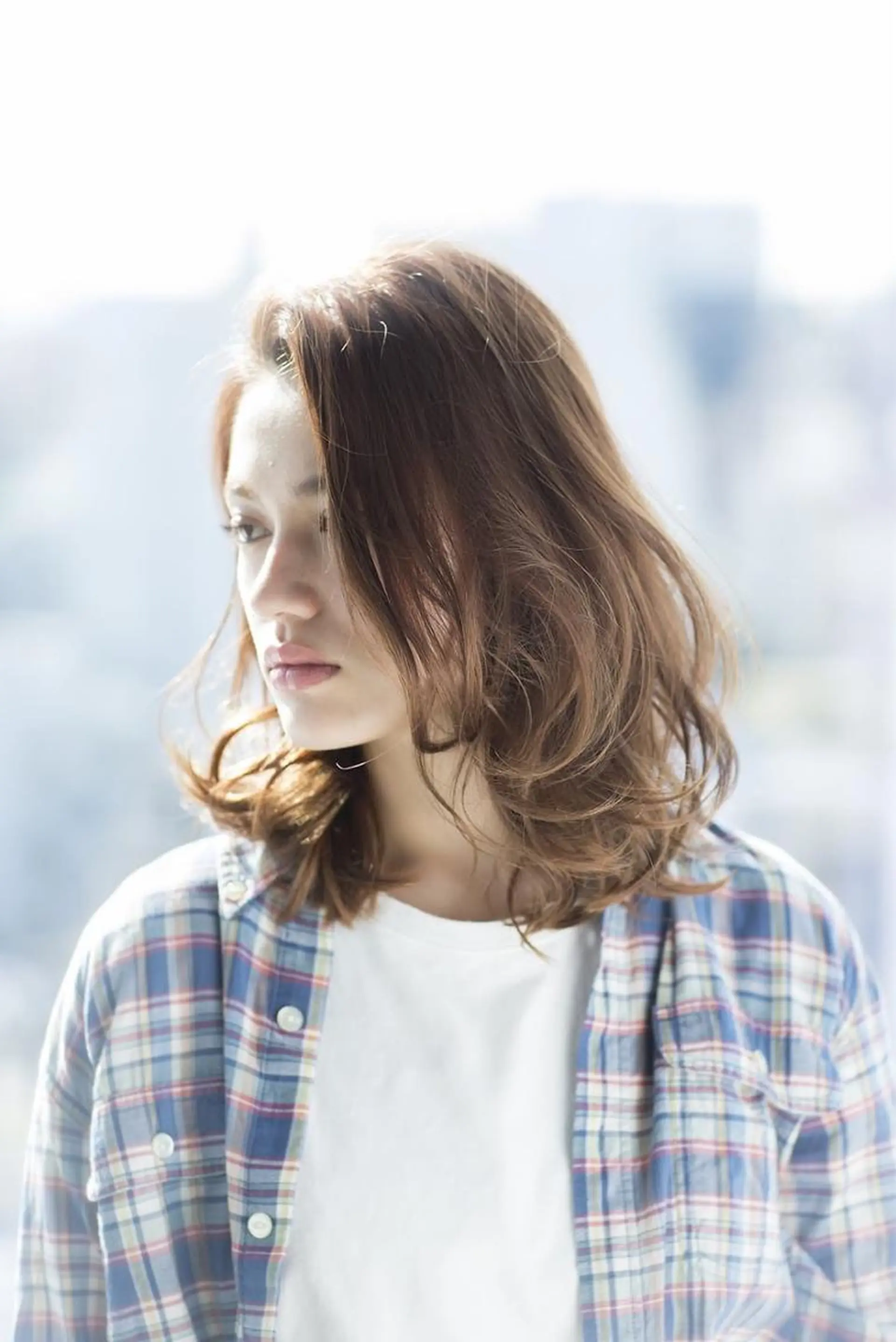 ミディアム 蛭川 博信のヘアスタイル