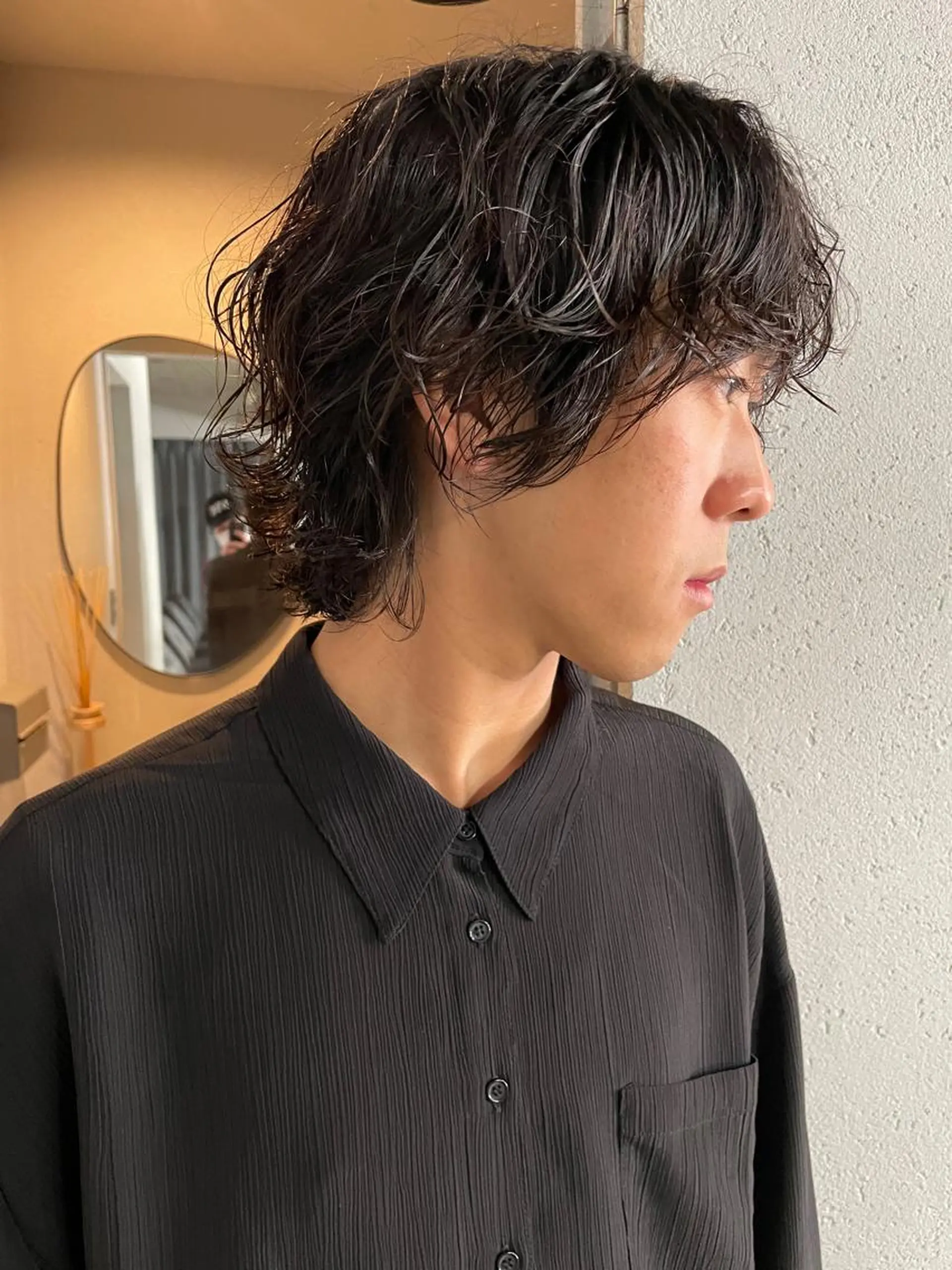 ショート パーマ メンズ 吉田一輝 外国人パーマのヘアスタイル