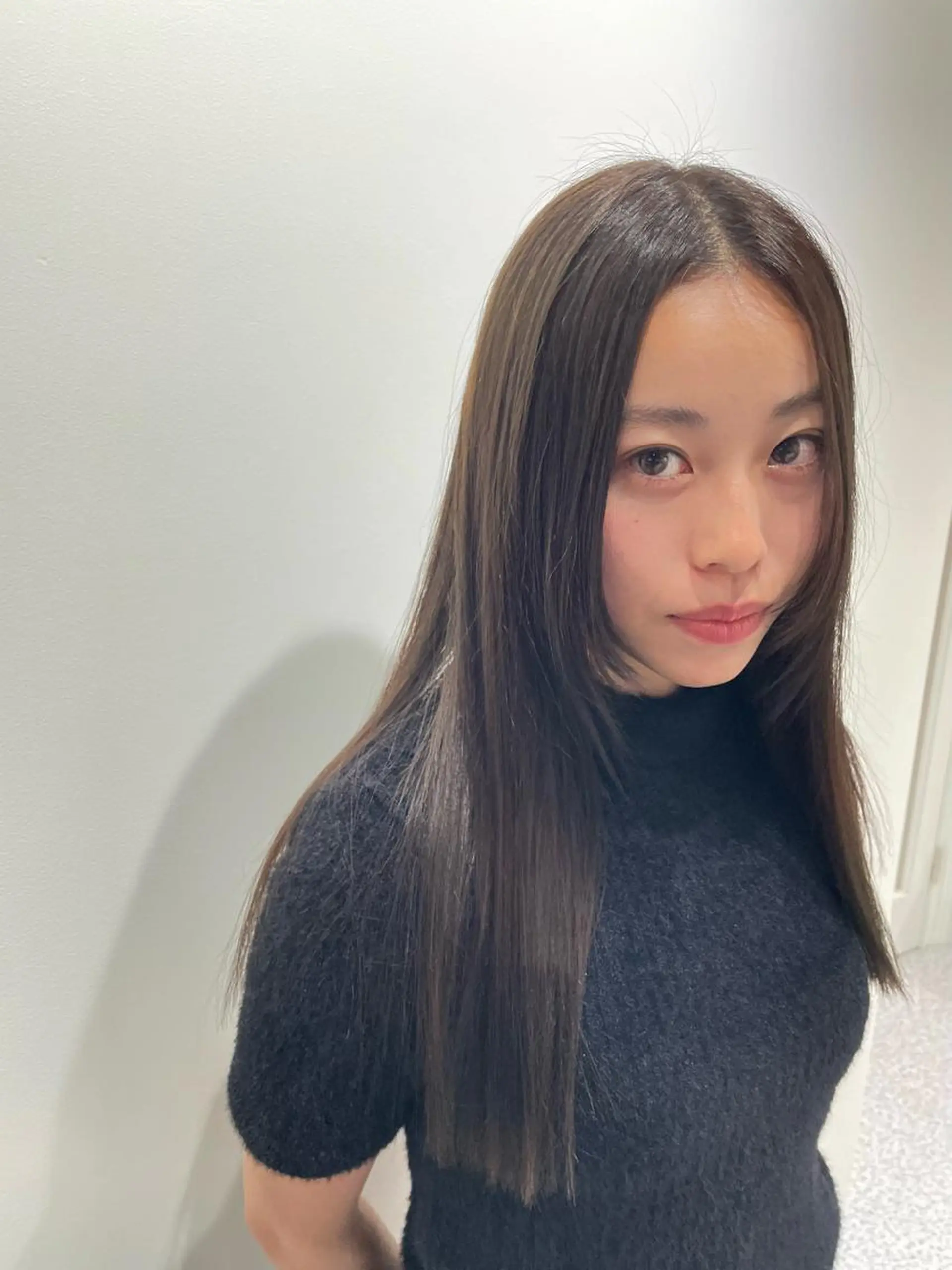 ロング カラー カット ヘアカラー 韓国×網紅ヘア 🤍りん🤍のヘアスタイル