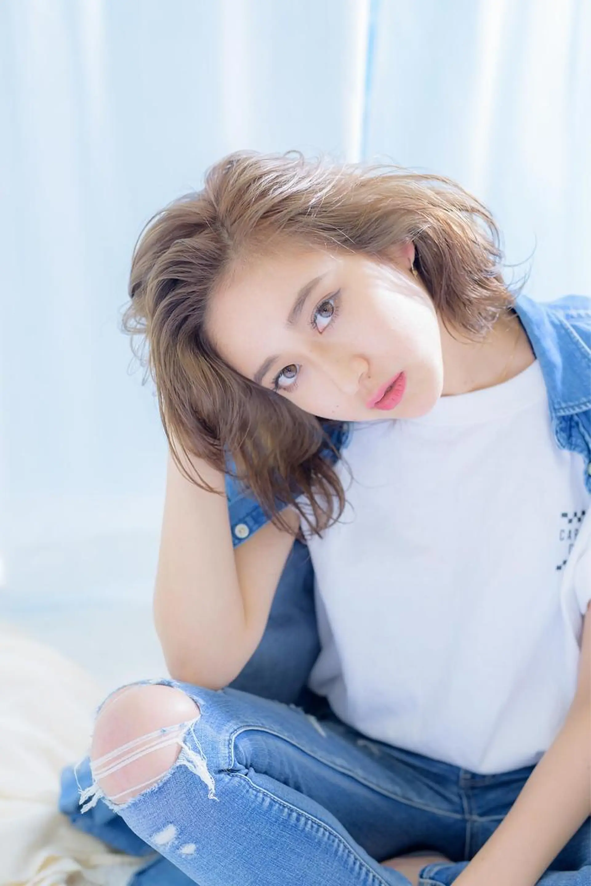 ミディアム カラー パーマ ヘアアレンジ ベージュカラー 透明感カラー ボブ 外国人風カラー レイヤーカット ヘアカラー トリートメント ヘアセット ✨ハイクオリティ✨ 山本香也のヘアスタイル