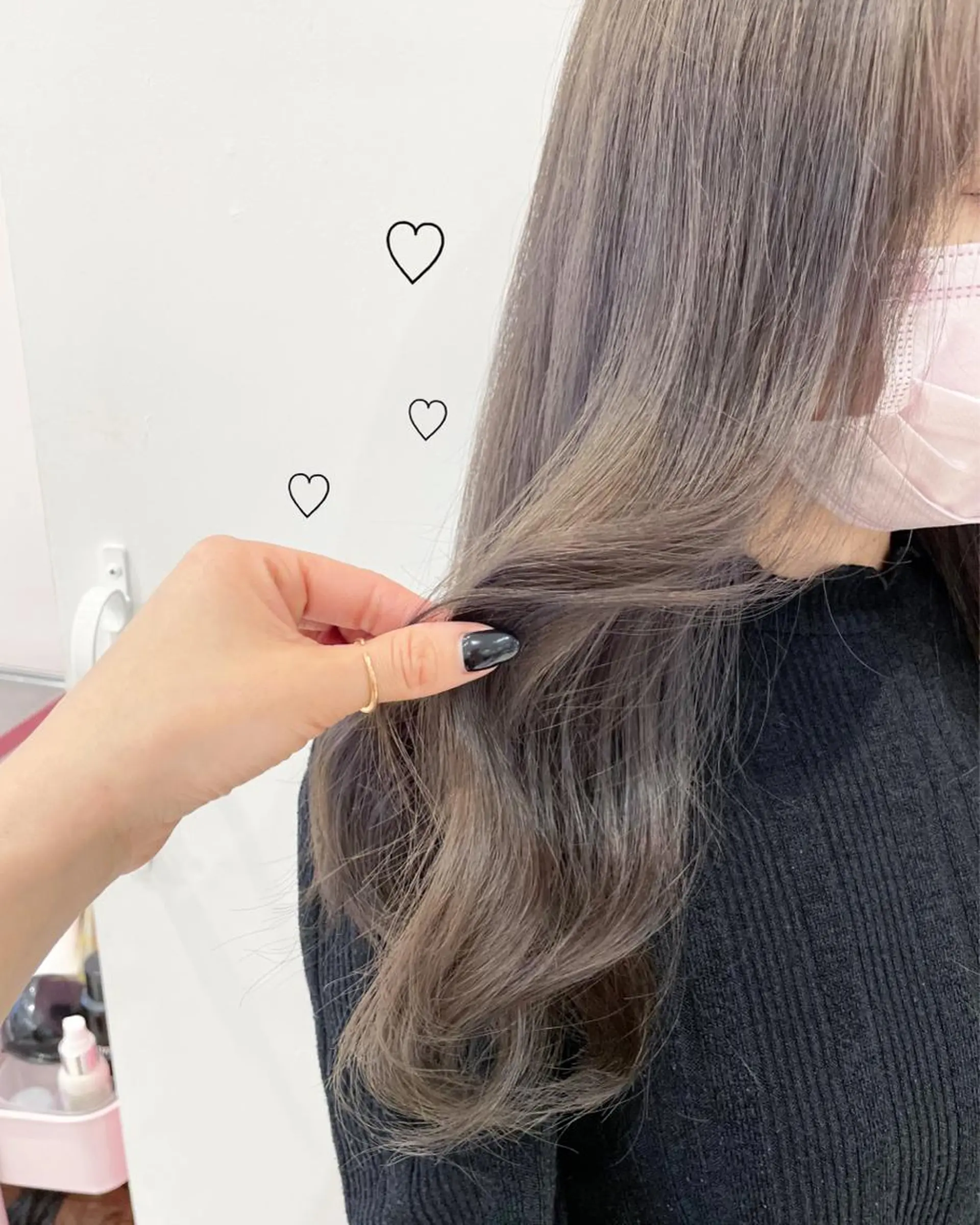 ロング カラー 透明感カラー グレージュ EMANON新宿東口所属・新宿駅近♡個室 ♡関口三都季🌜のヘアスタイル