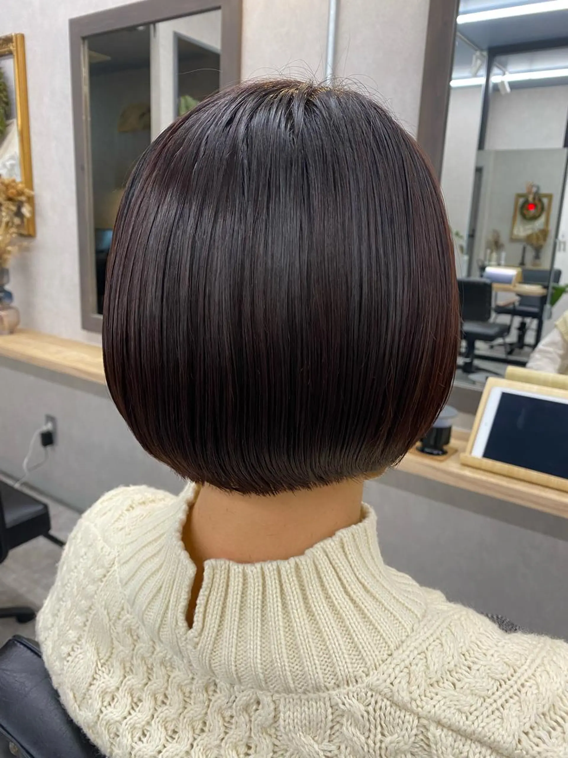 ショート カラー ボブ 髪質改善 SHOTA 大人ショートのヘアスタイル