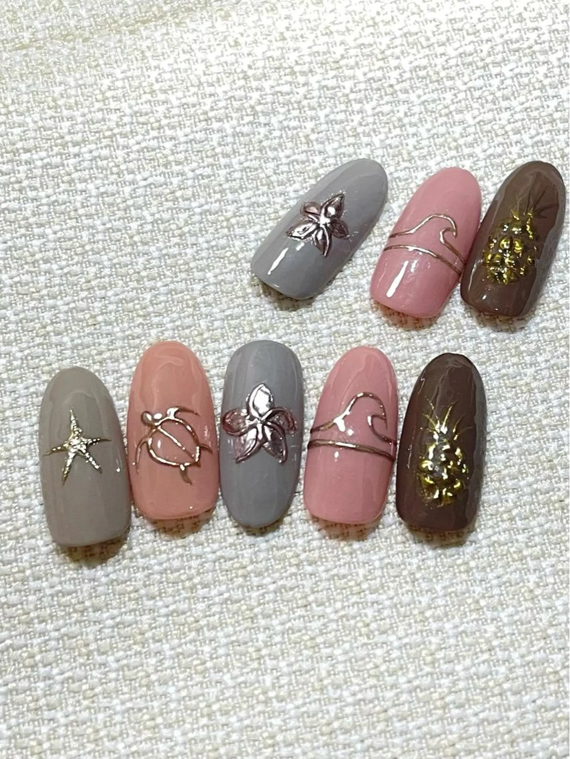 ネイル アートネイル ミラーネイル 松山 美由紀のネイルデザイン