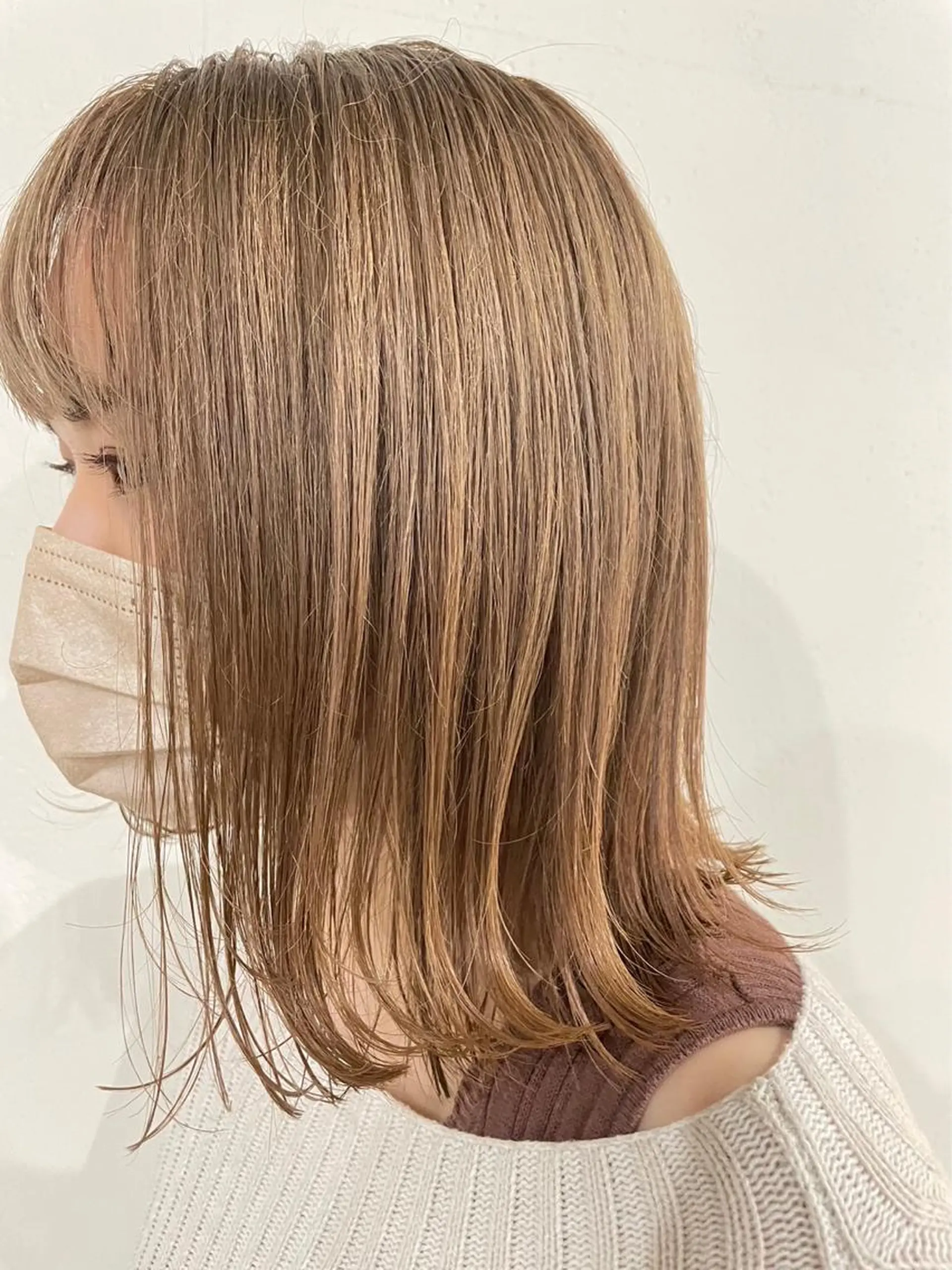 ミディアム カラー ヘアカラー トリートメント 【透明感カラー】💠 TETSUのヘアスタイル
