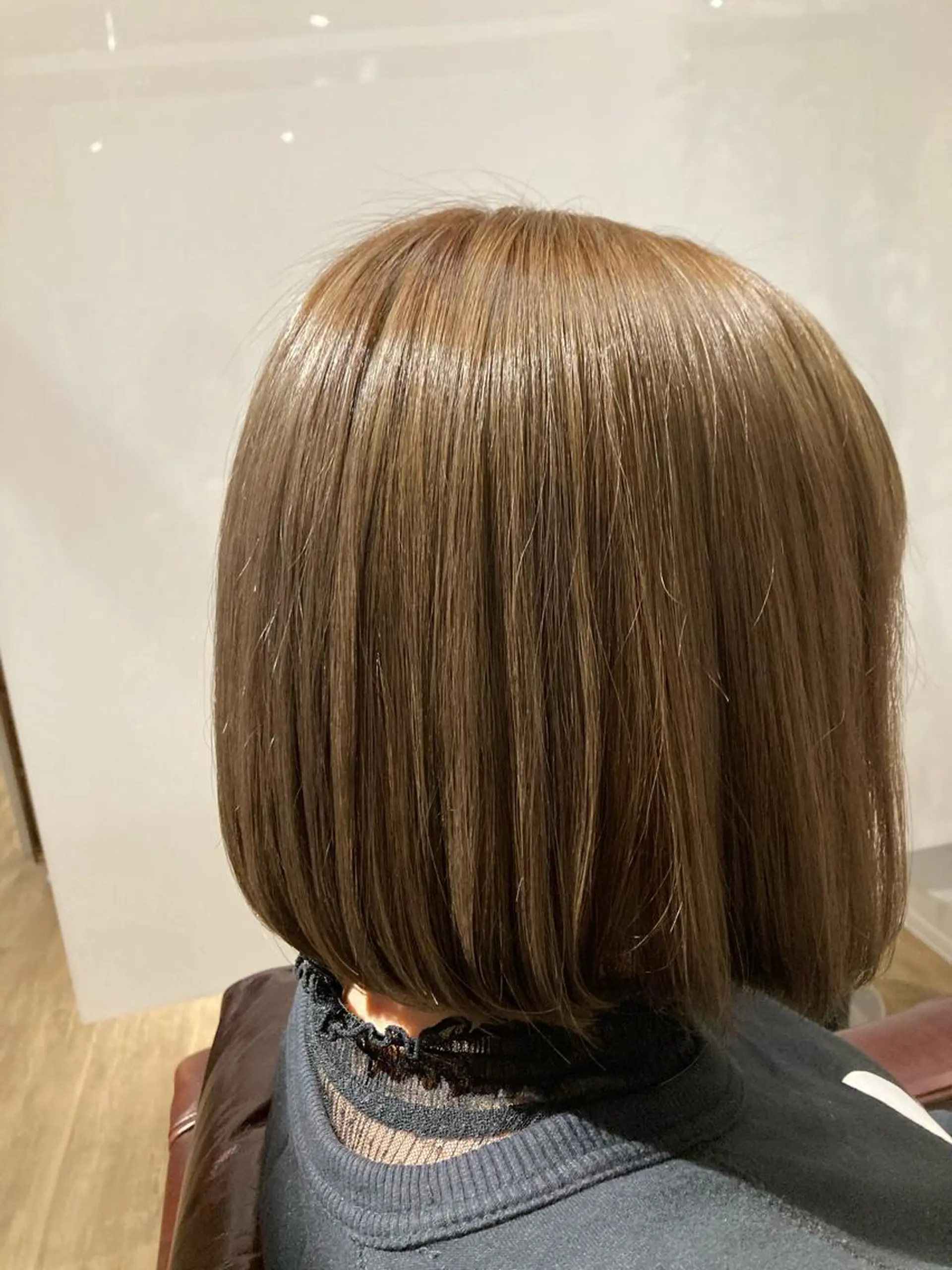 カラー ベージュカラー ミルクティーベージュ 前田 加奈子のヘアスタイル