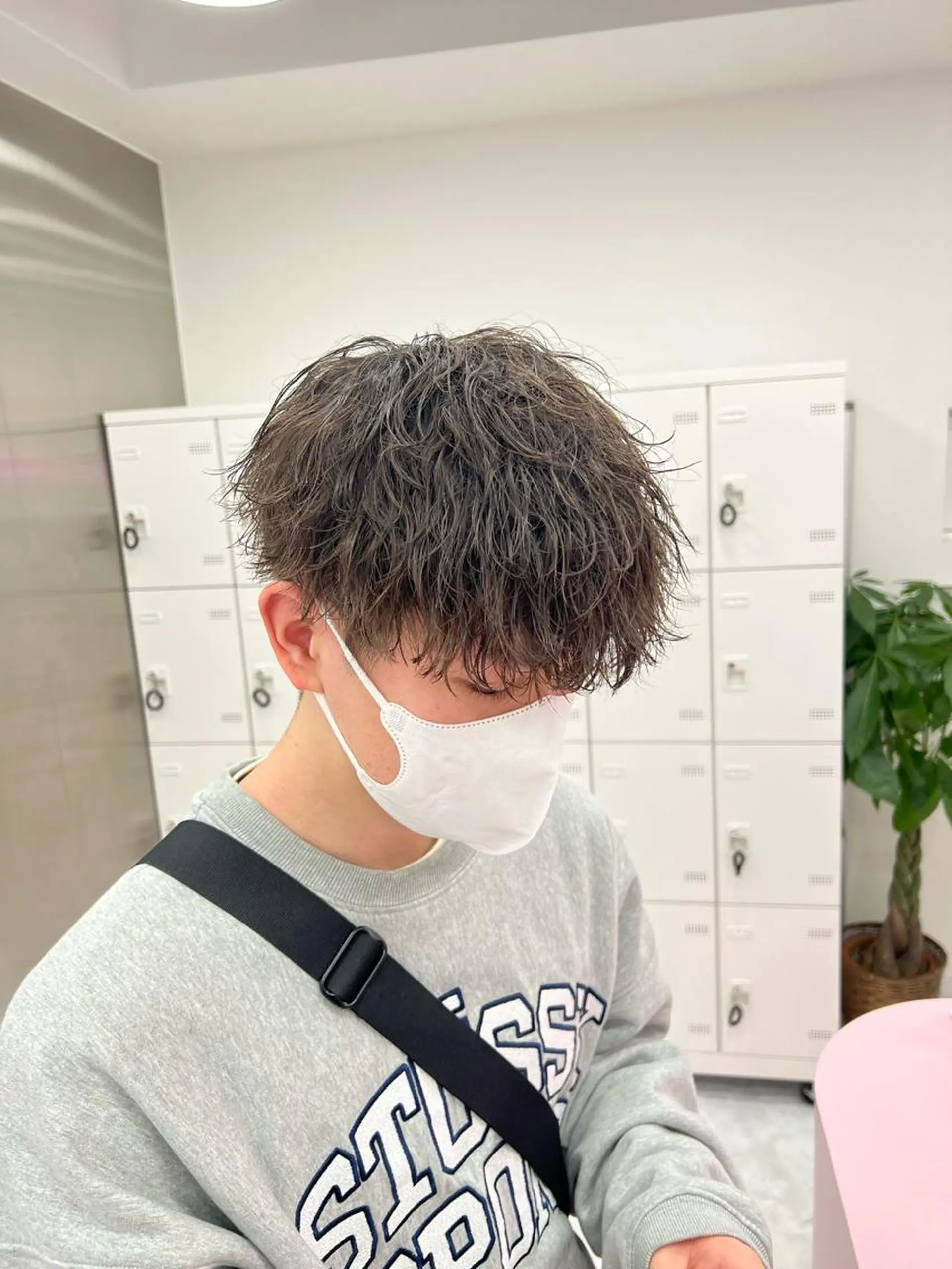 ショート カラー パーマ メンズ メンズパーマ特化 TAIGAのヘアスタイル