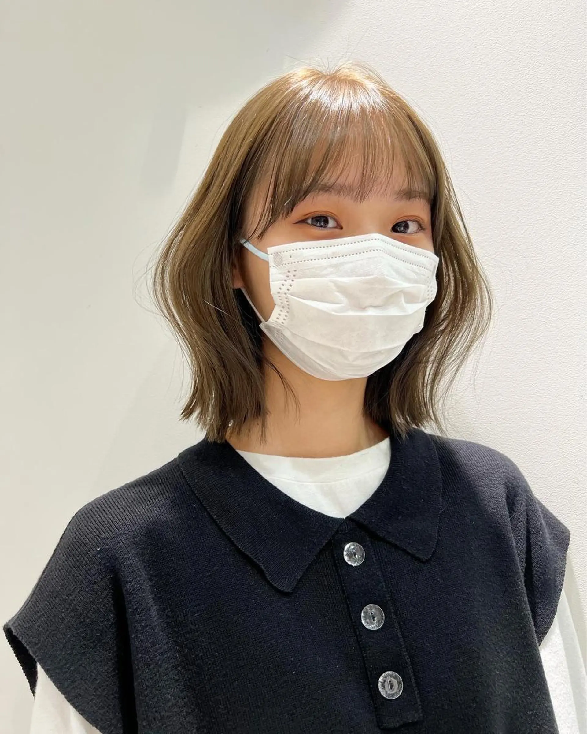 ミディアム カラー ヘアアレンジ ✨まとまるボブ/ 切りっぱなし/ユキナのヘアスタイル