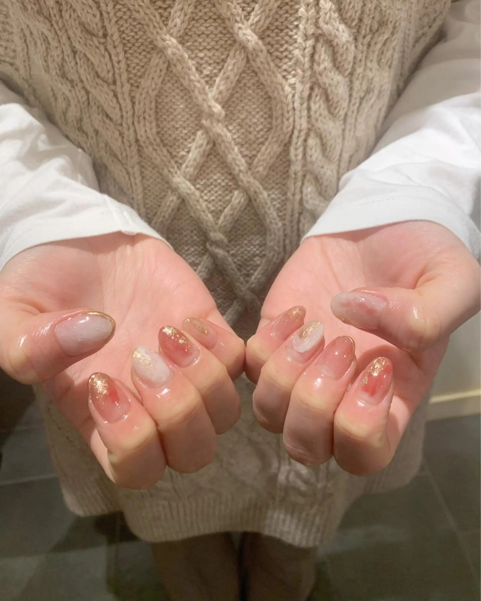 ネイル ニュアンスネイル Imyme mine Rioのネイルデザイン