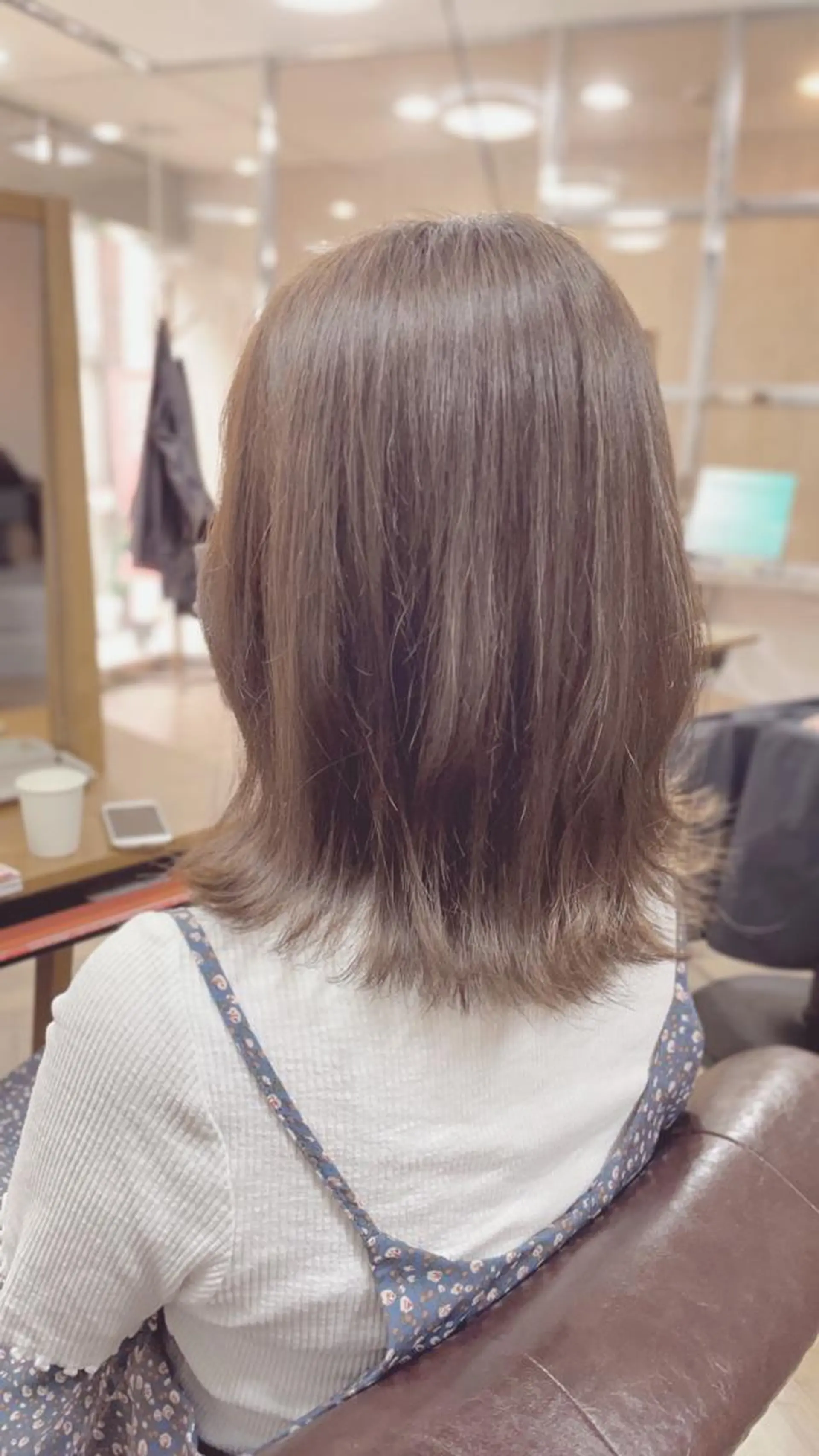 ミディアム カラー アディクシーカラー ベージュカラー 透明感カラー イルミナカラー クオルシアカラー 菊池 貢平のヘアスタイル