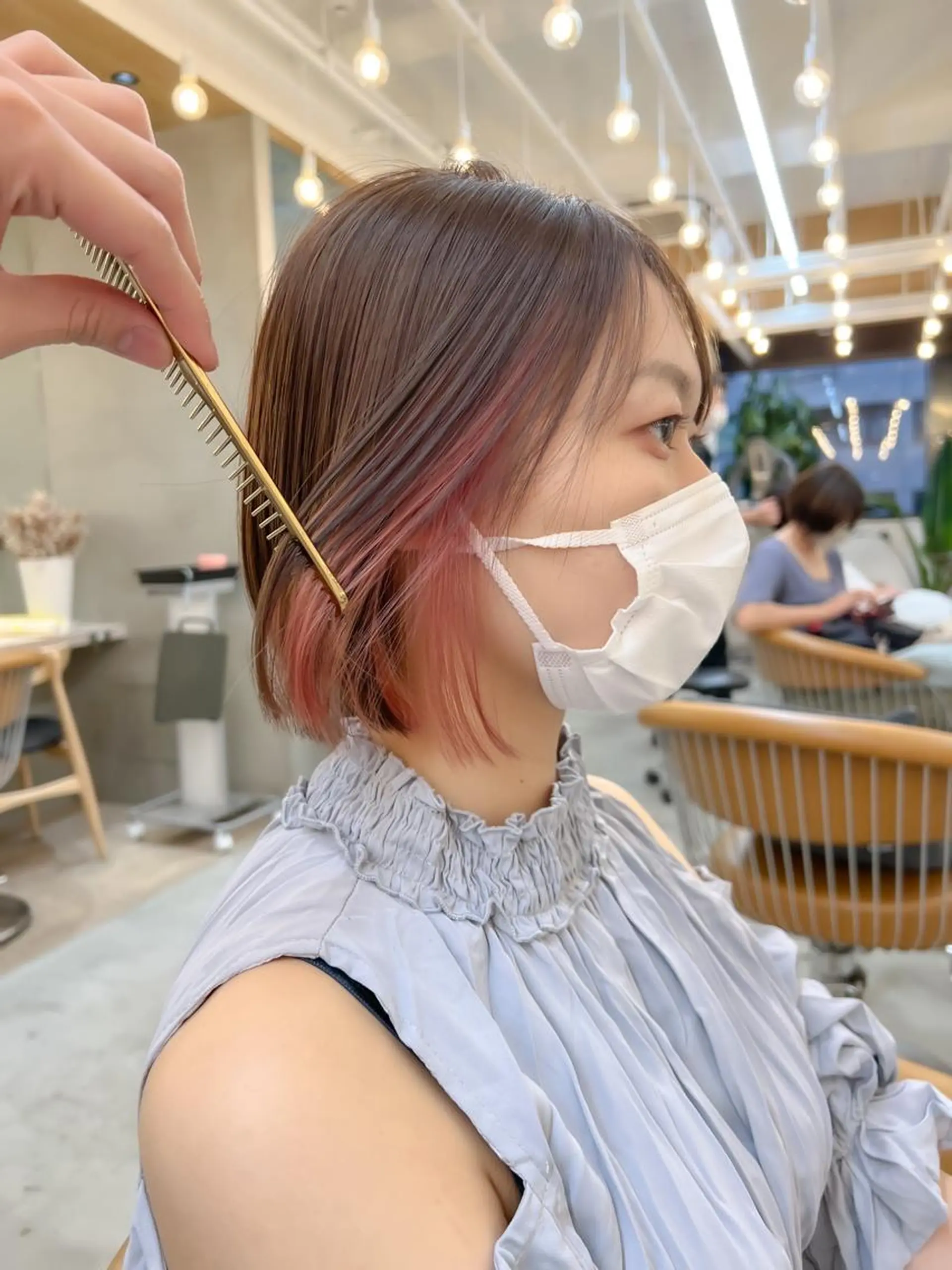 ショート カット ヘアカラー トリートメント ボブ/縮毛矯正 髪質改善/もえるのヘアスタイル